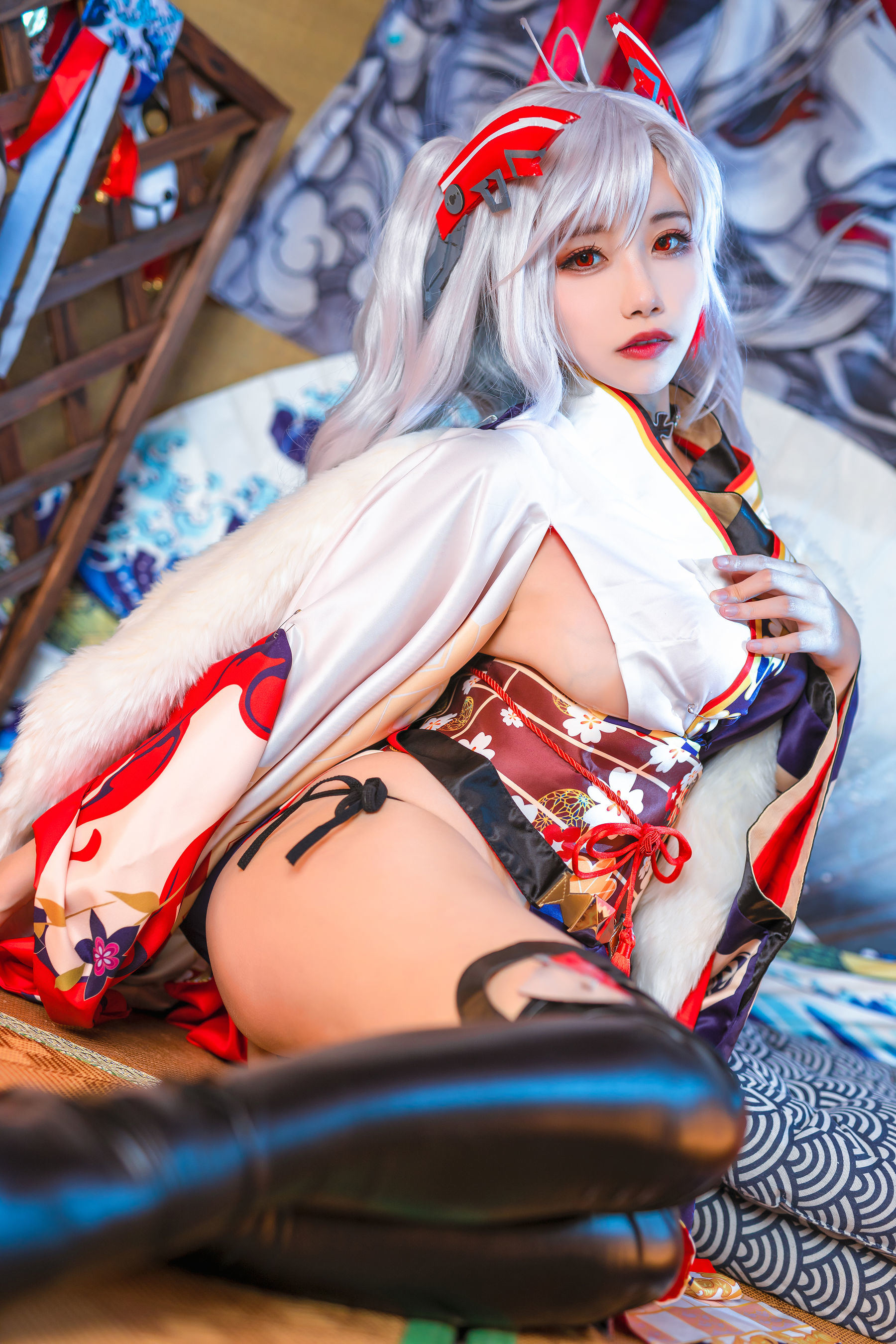 COS福利] 微博妹子Momoko葵葵 - 歐根之和服
