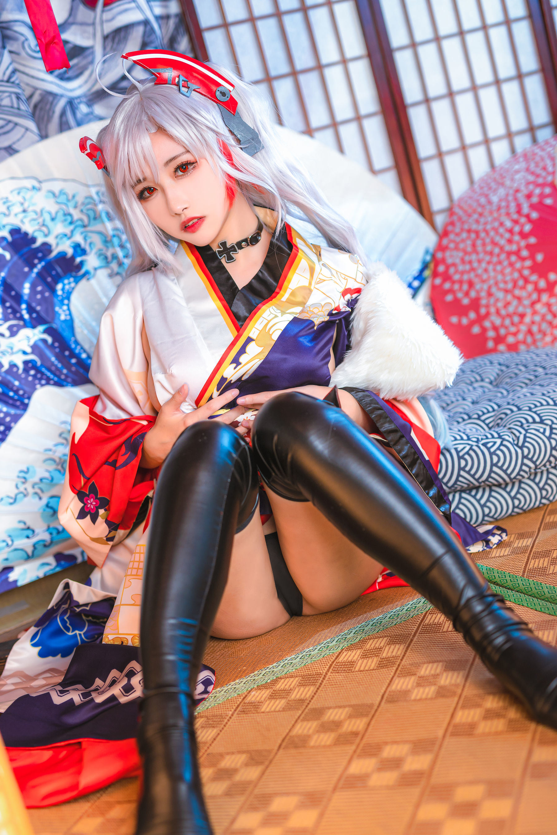 COS福利] 微博妹子Momoko葵葵 - 歐根之和服