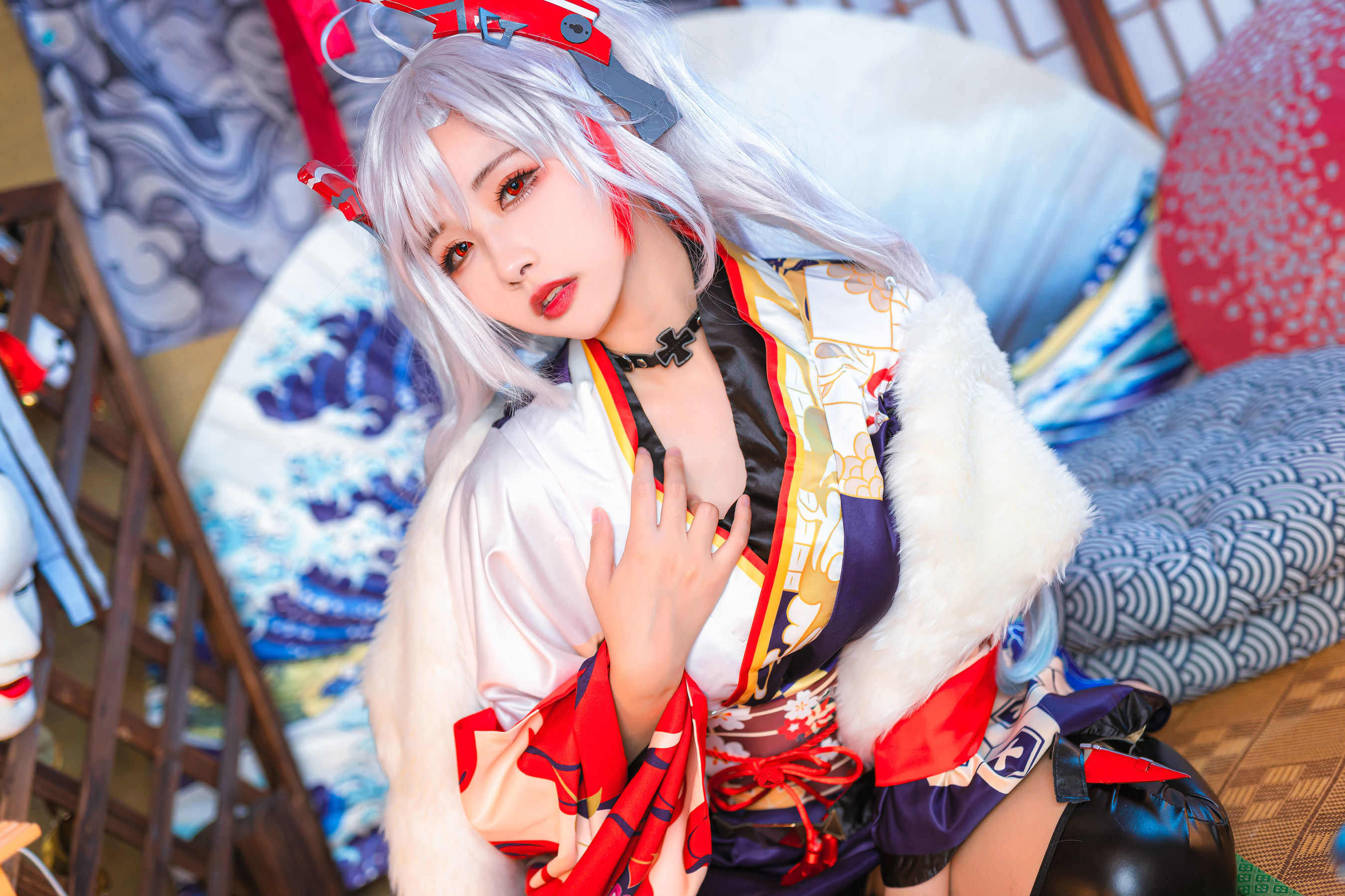 COS福利] 微博妹子Momoko葵葵 - 歐根之和服