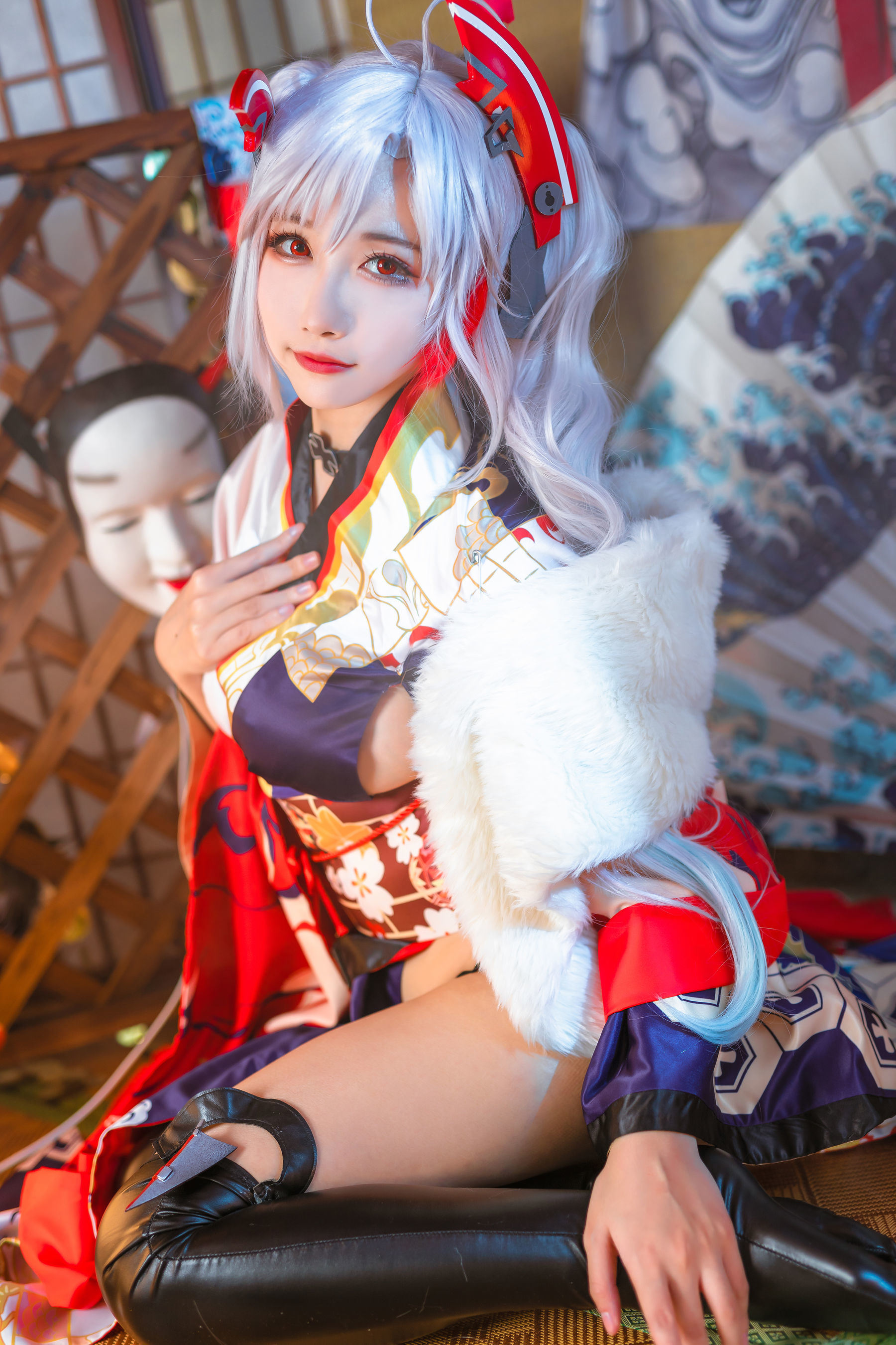 COS福利] 微博妹子Momoko葵葵 - 歐根之和服