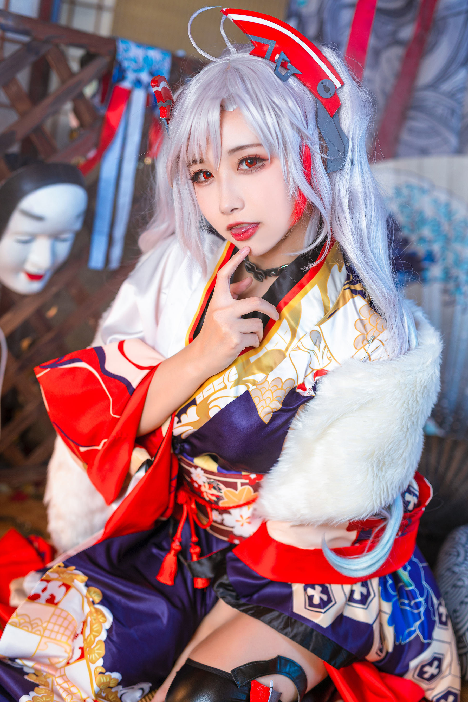 COS福利] 微博妹子Momoko葵葵 - 歐根之和服