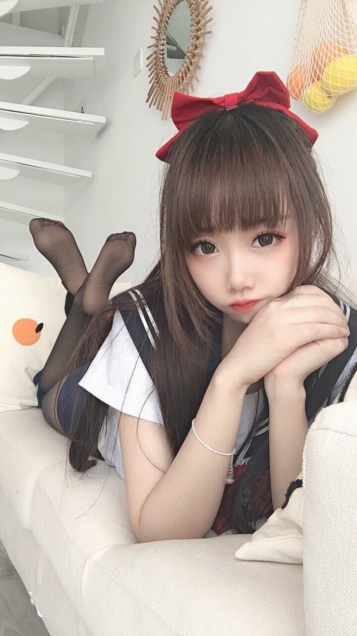 COS Phúc lợi] Cosplay chị gái Tuyết Kỳ - Vớ đen JK đồ bơi trường học