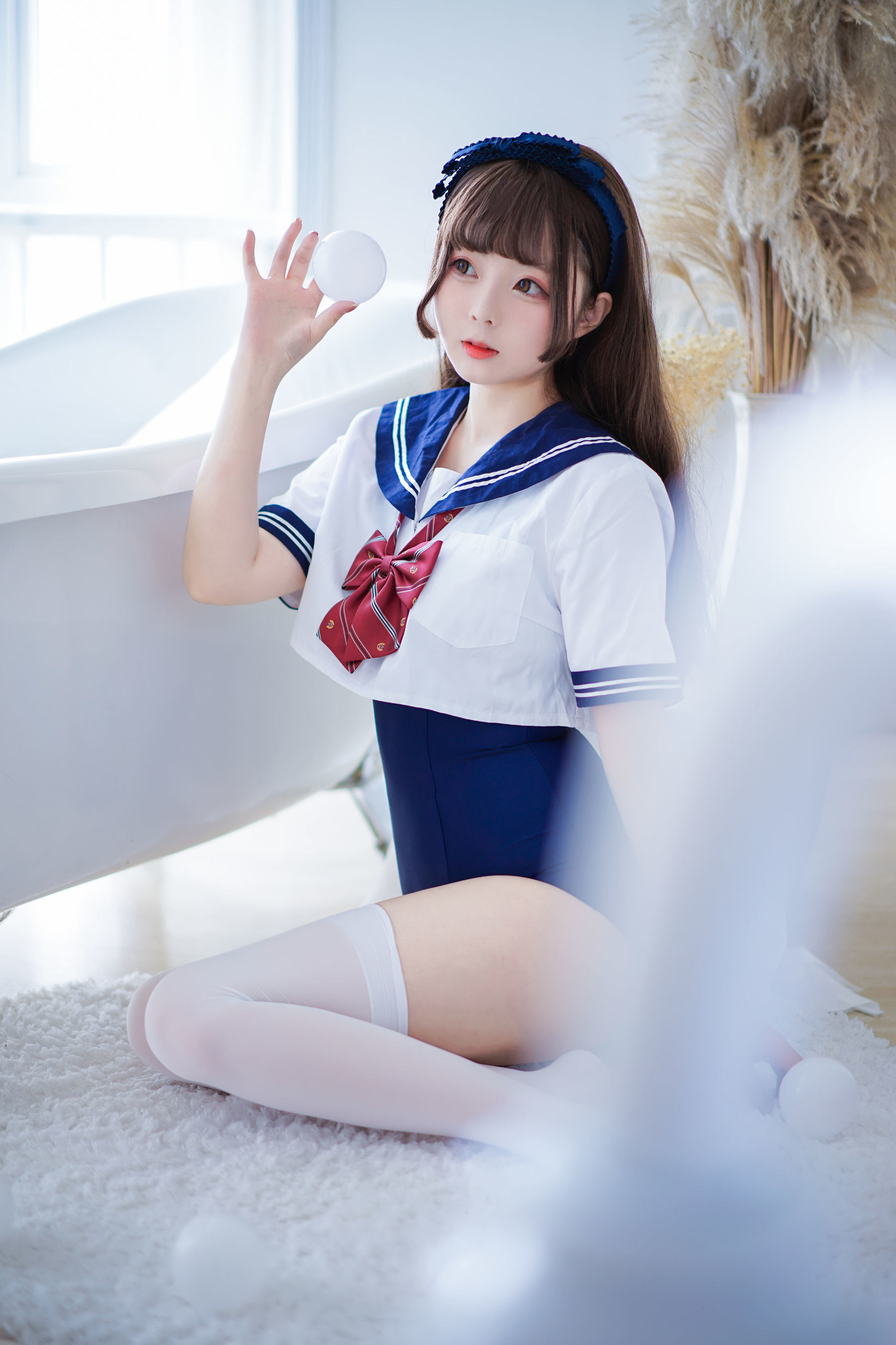 COS福利] Cosplay日奈嬌 - 制服死庫水