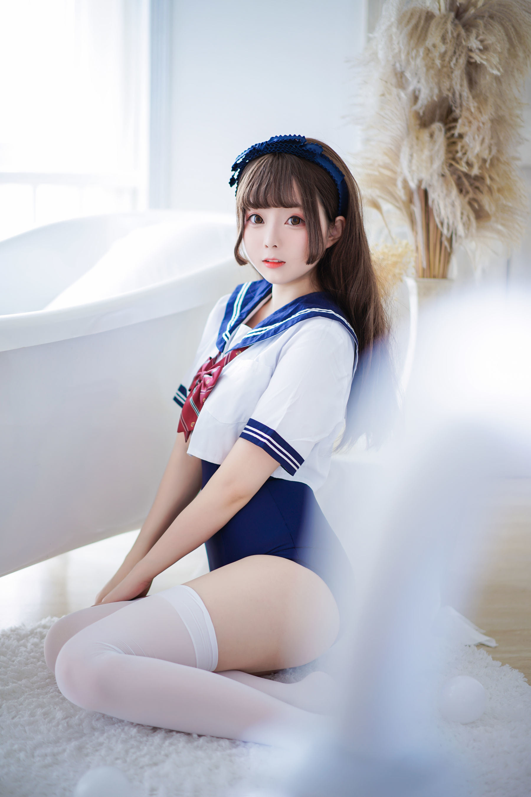 COS福利] Cosplay日奈嬌 - 制服死庫水