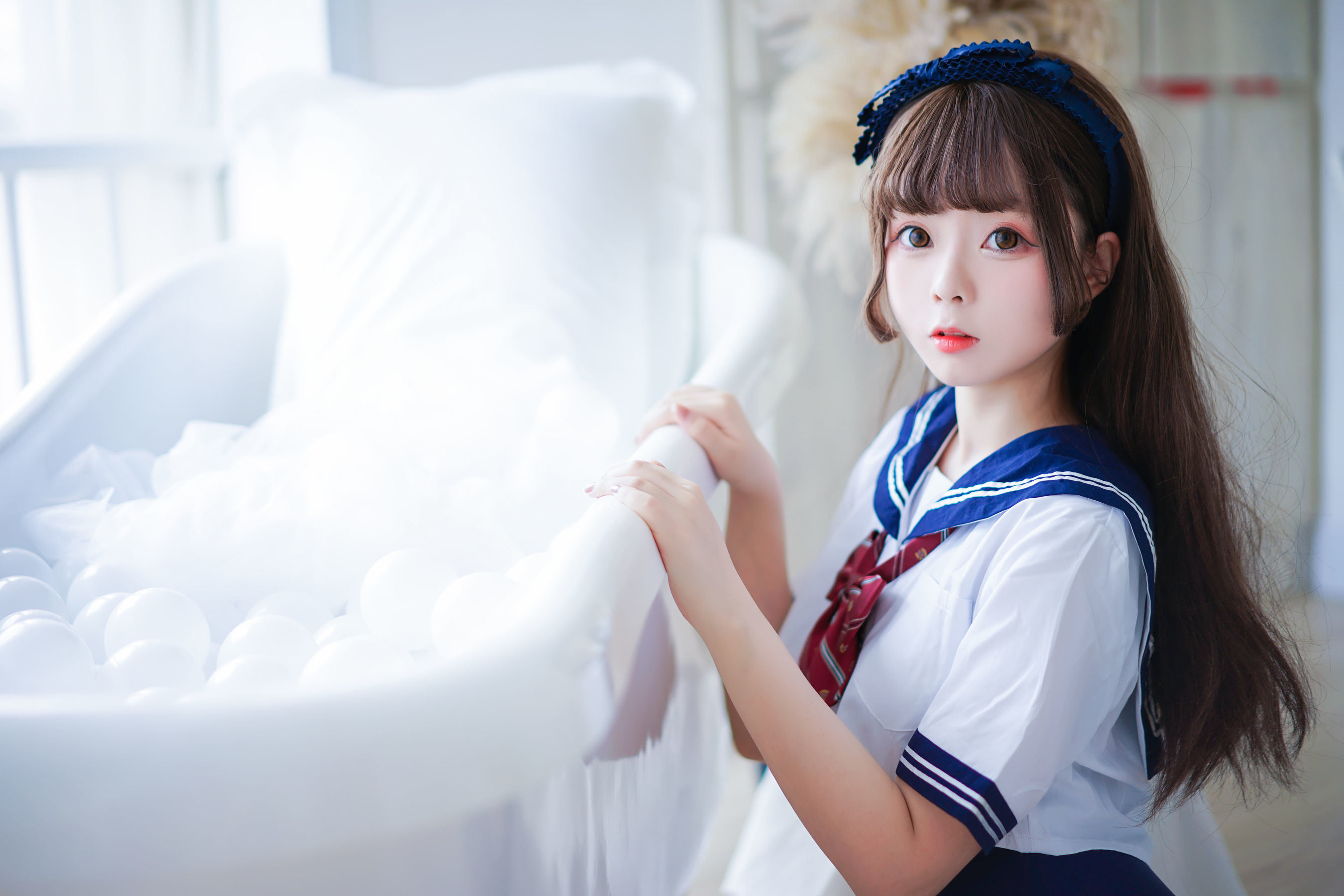 COS福利] Cosplay日奈嬌 - 制服死庫水
