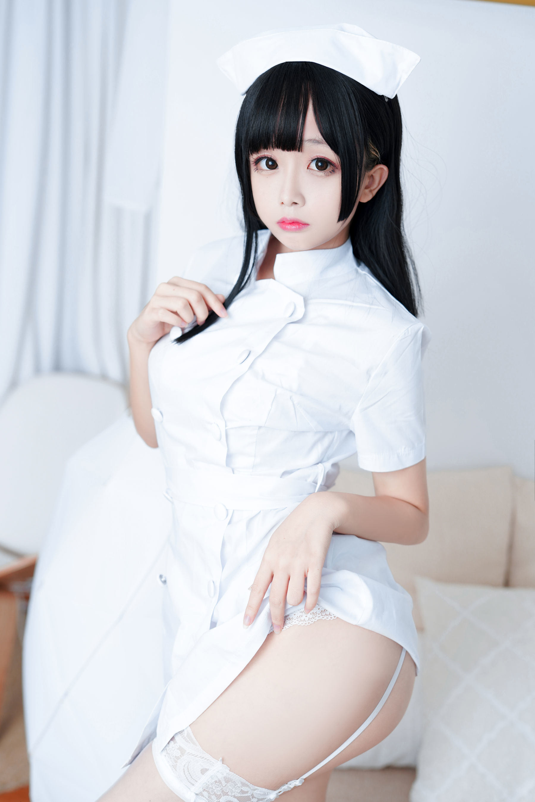 COS Phúc lợi] Cosplay Nhật Nãi Giao - Y tá Trắng Tinh