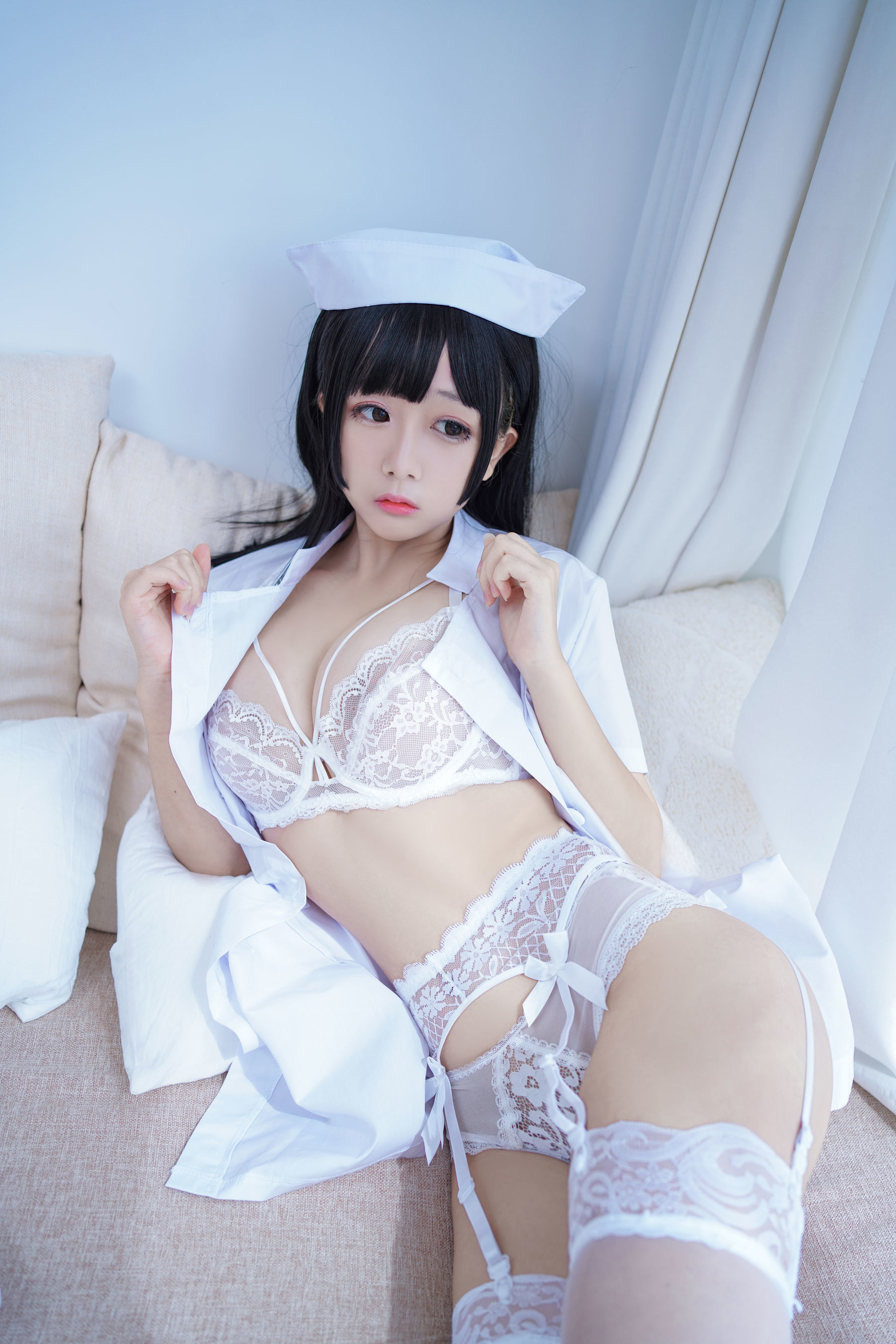COS Phúc lợi] Cosplay Nhật Nãi Giao - Y tá Trắng Tinh