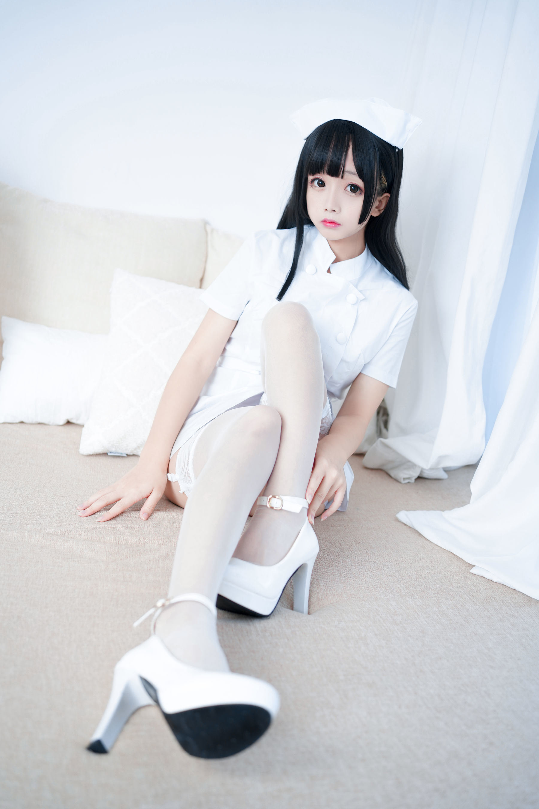COS Phúc lợi] Cosplay Nhật Nãi Giao - Y tá Trắng Tinh