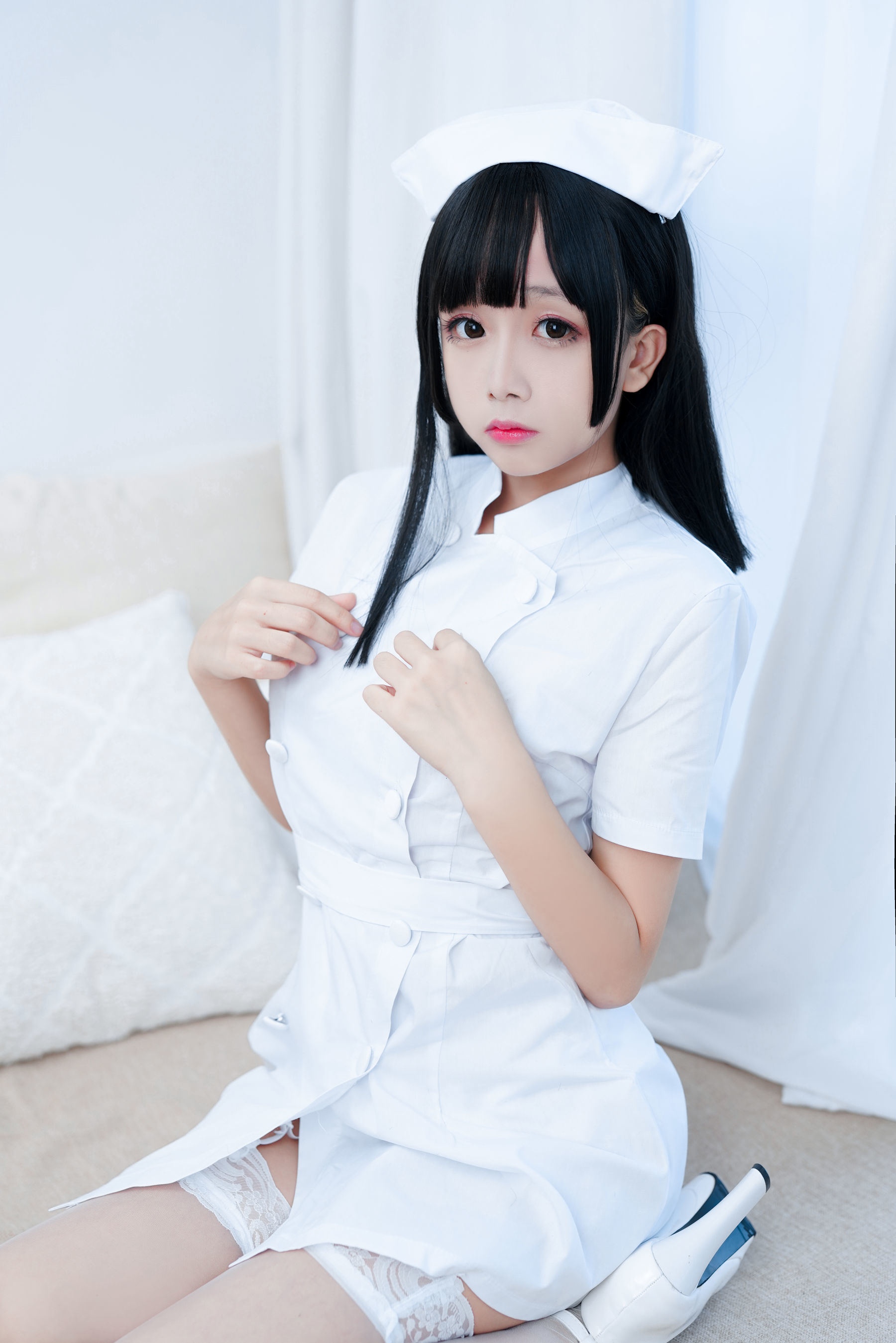 COS Phúc lợi] Cosplay Nhật Nãi Giao - Y tá Trắng Tinh