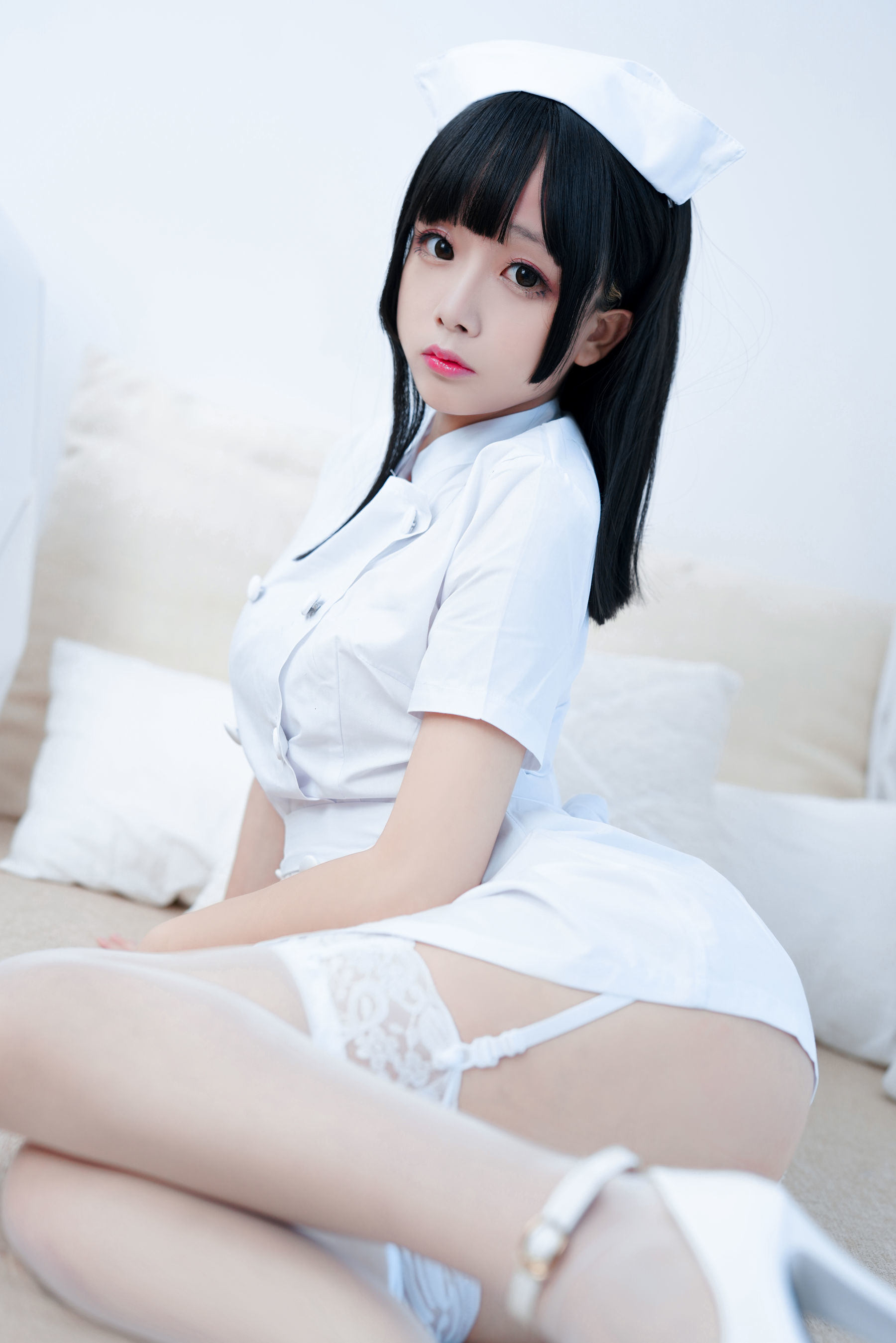 COS Phúc lợi] Cosplay Nhật Nãi Giao - Y tá Trắng Tinh