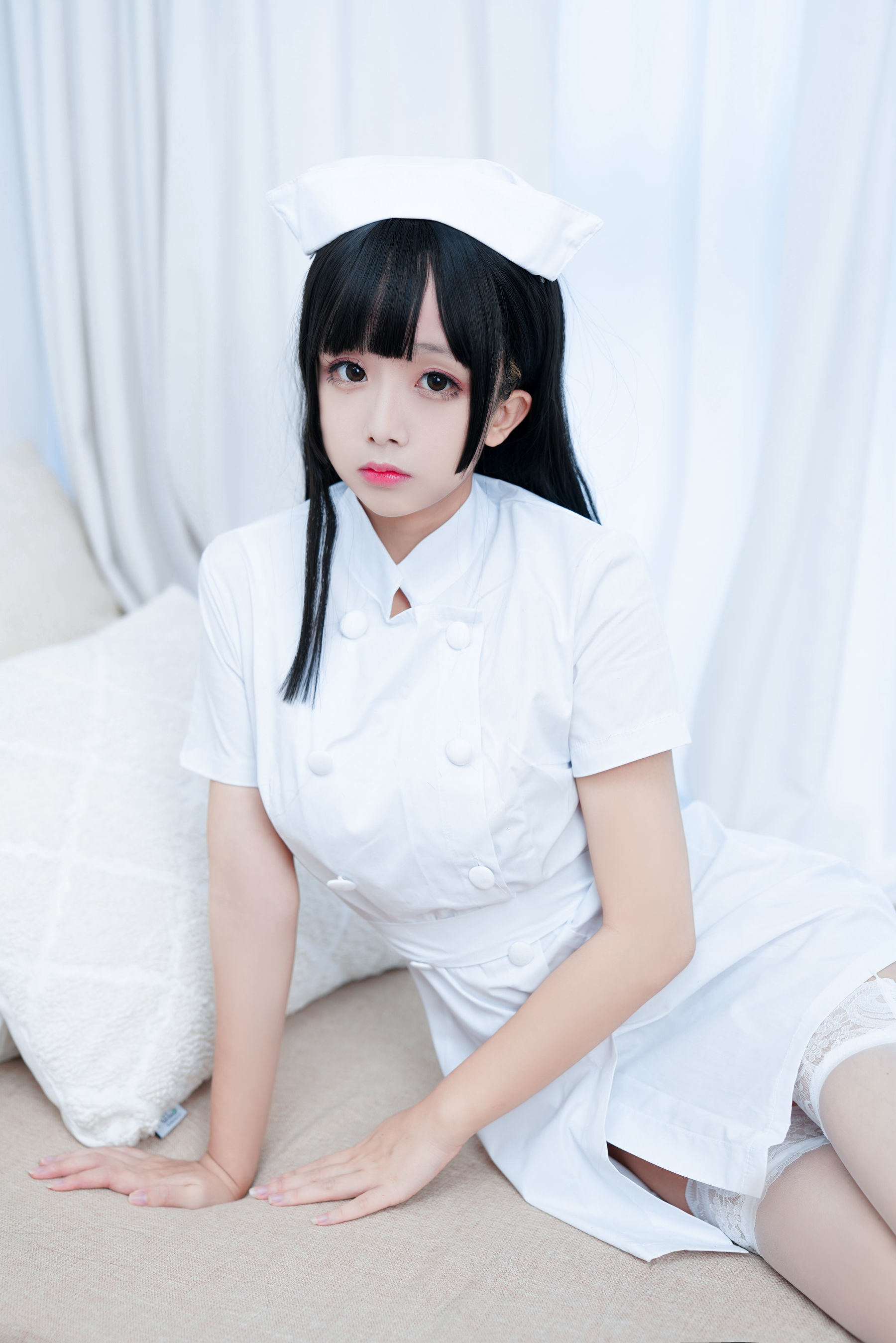 COS Phúc lợi] Cosplay Nhật Nãi Giao - Y tá Trắng Tinh