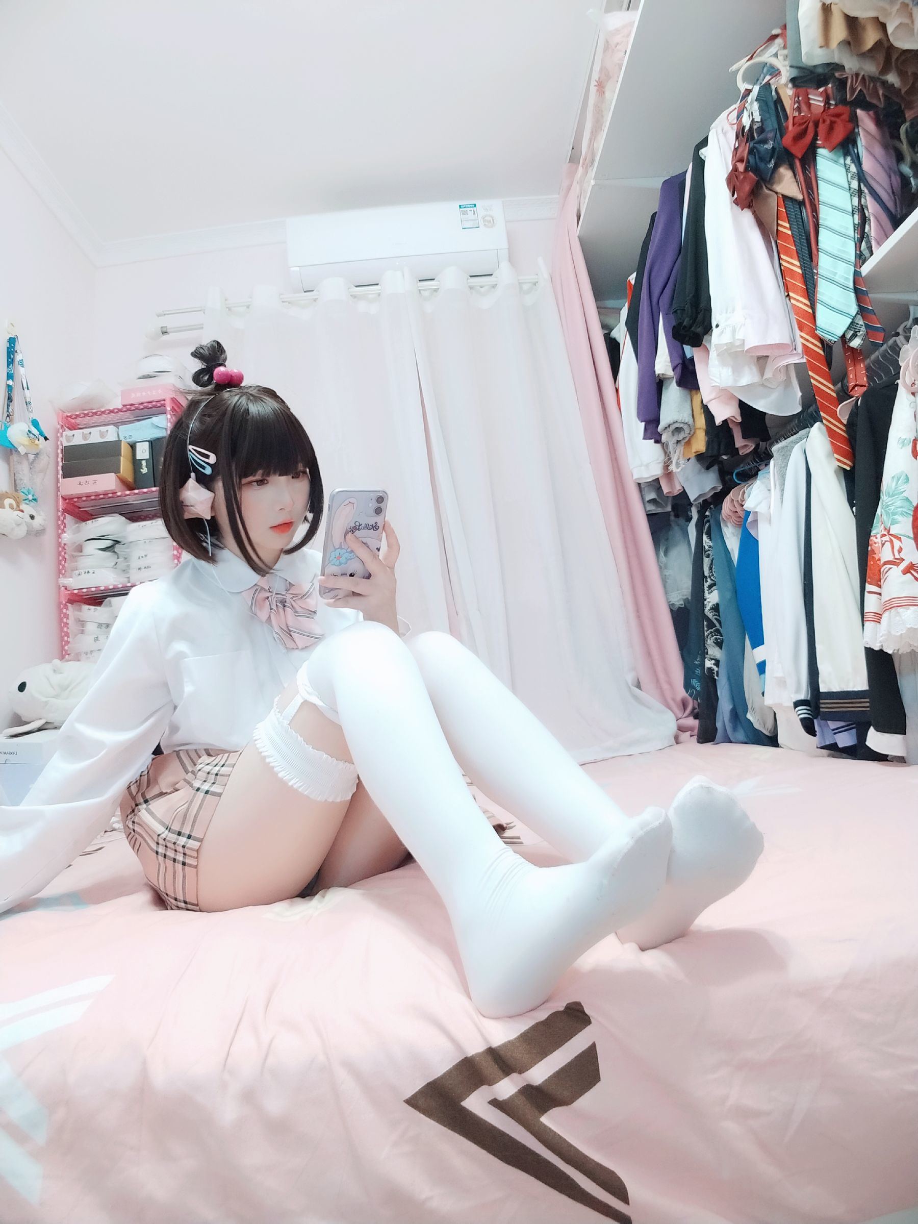 COS福利] 二次元美女古川卡古拉 - 白絲JK