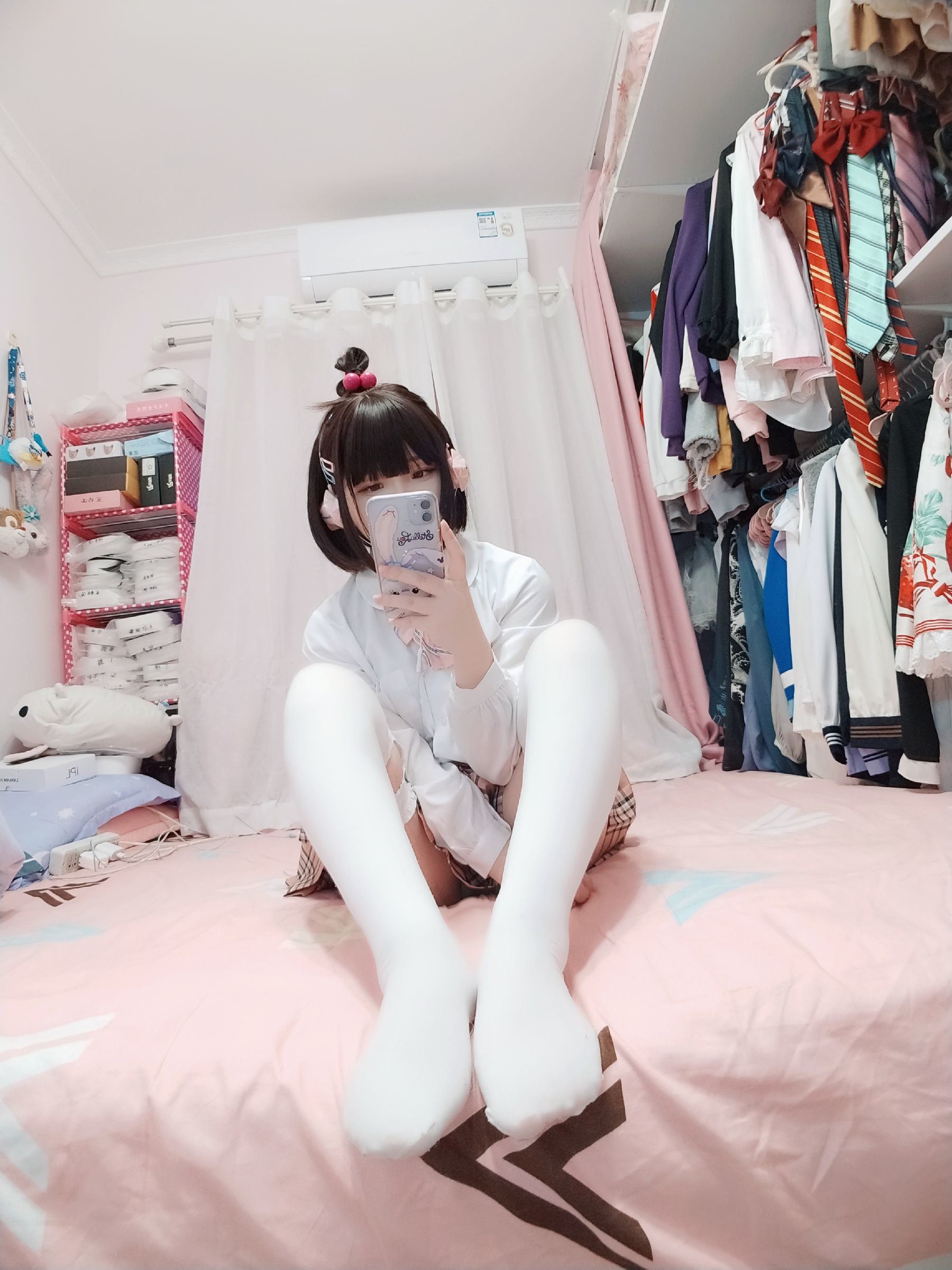 Cosplay Welfare] 2D Beauty Furukawa Kagura - White Silk JK