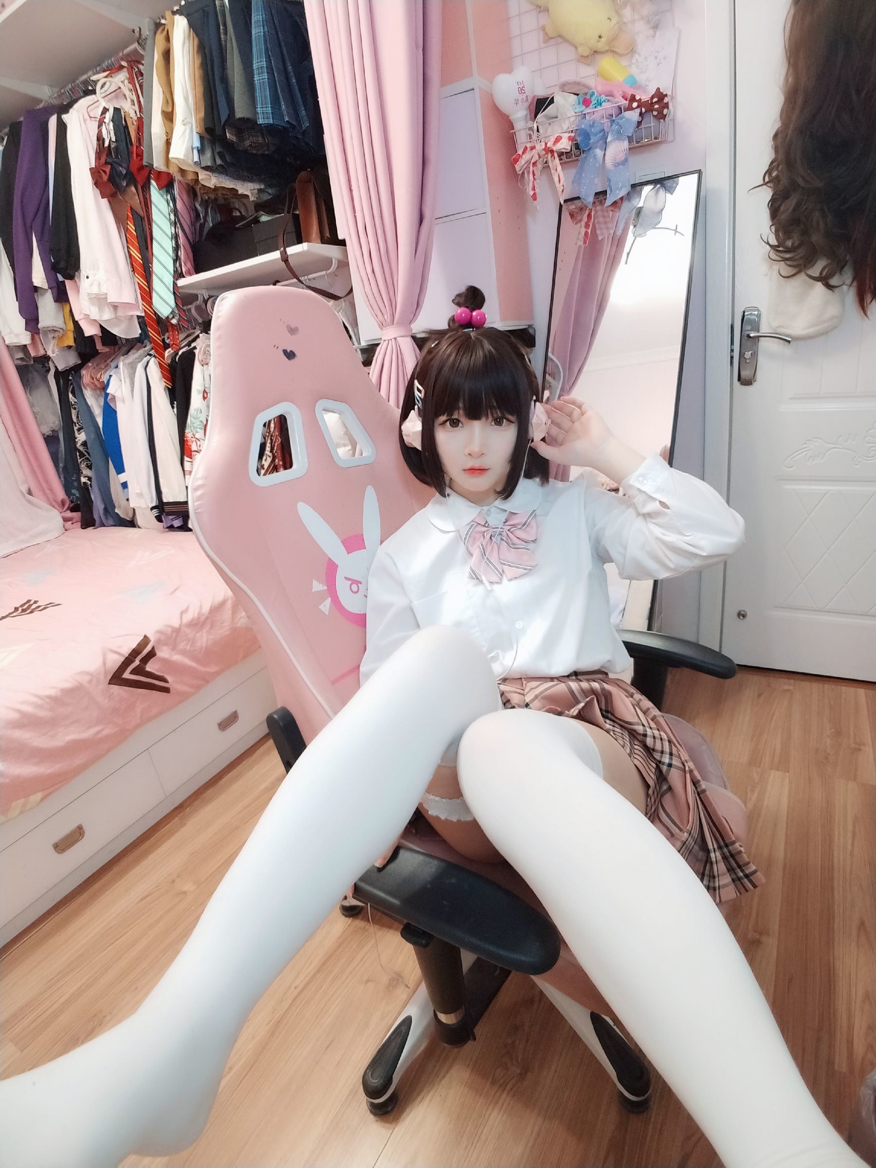 Cosplay Welfare] 2D Beauty Furukawa Kagura - White Silk JK