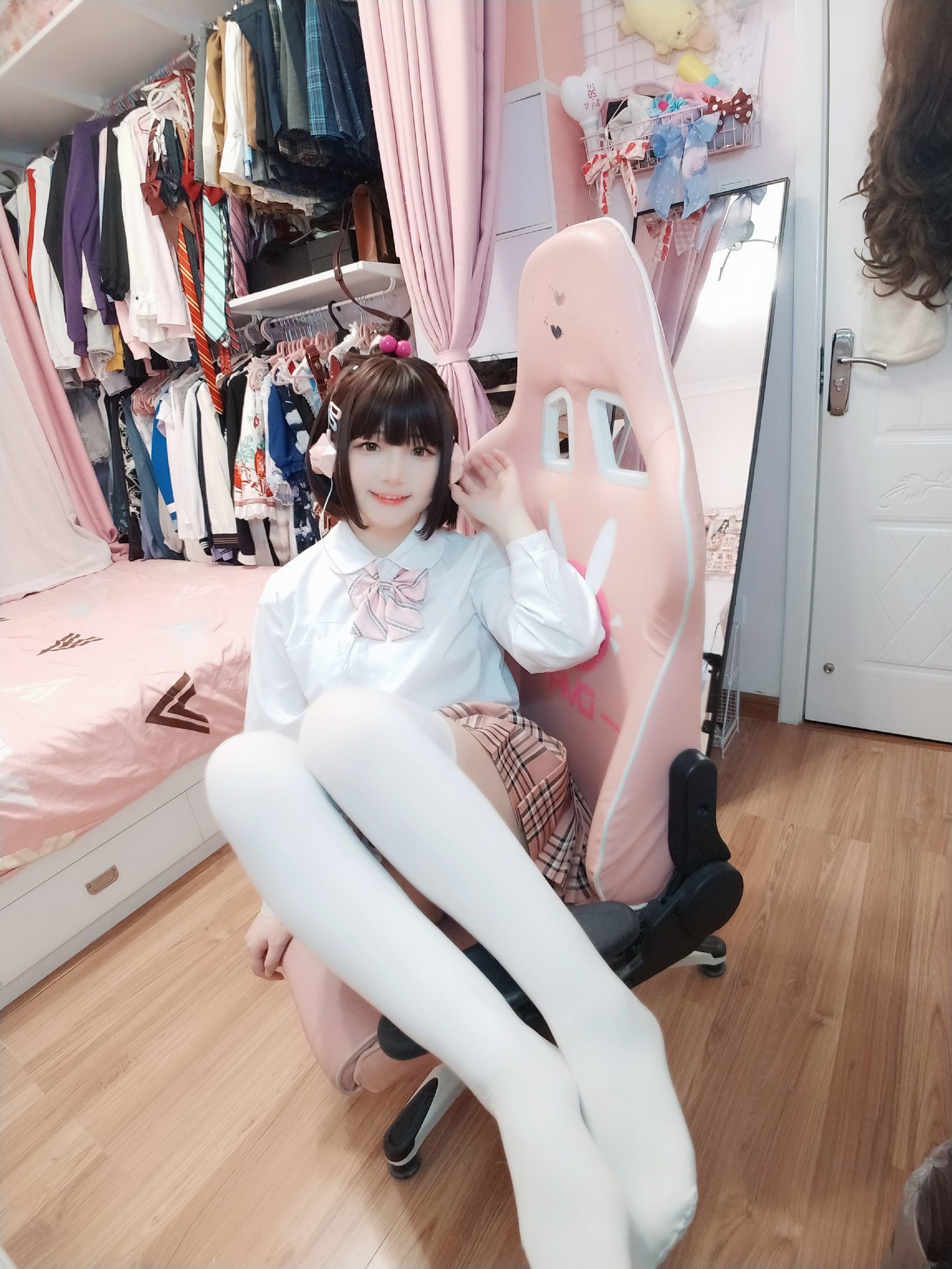 Cosplay Welfare] 2D Beauty Furukawa Kagura - White Silk JK