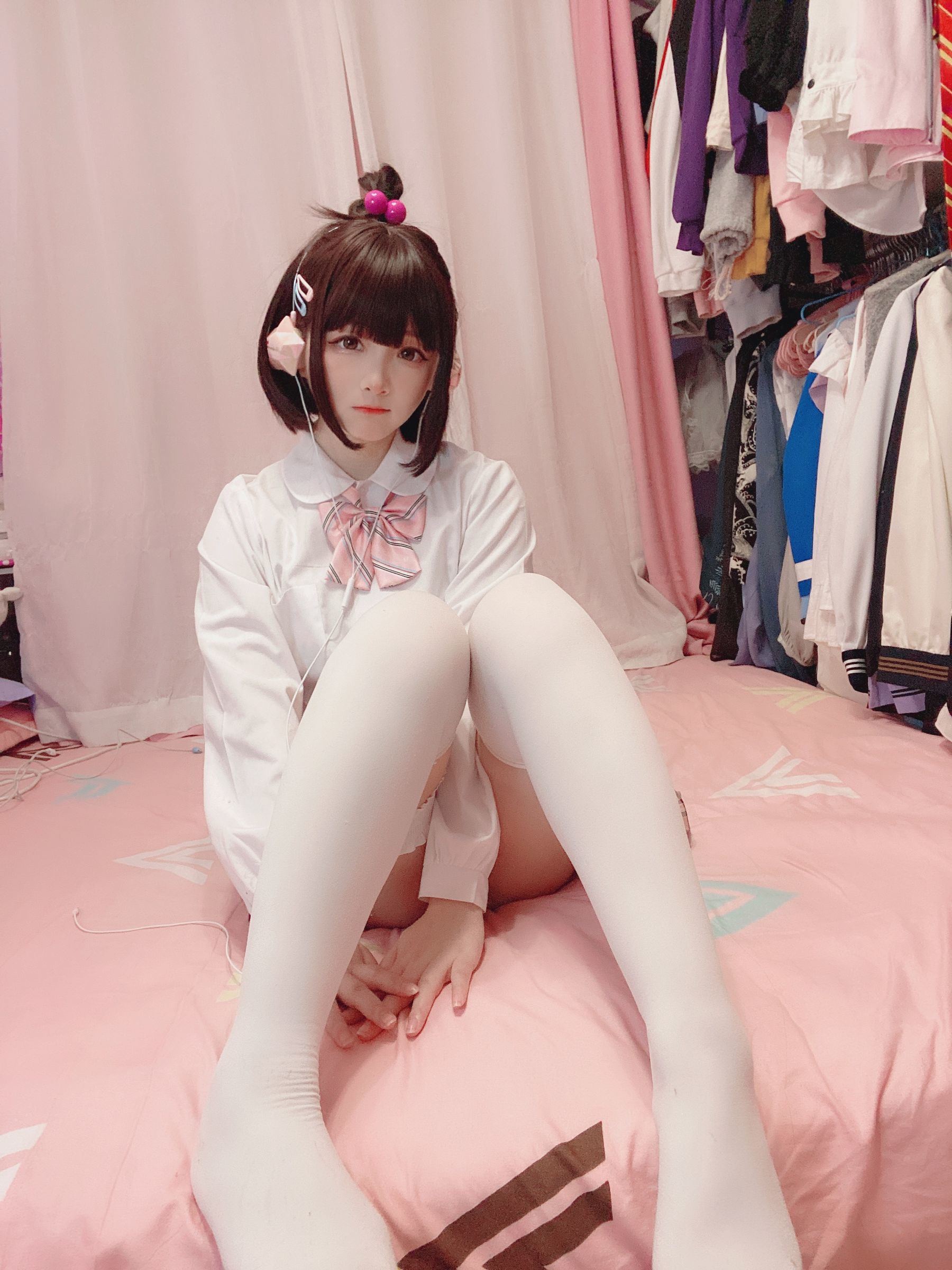 Cosplay Welfare] 2D Beauty Furukawa Kagura - White Silk JK