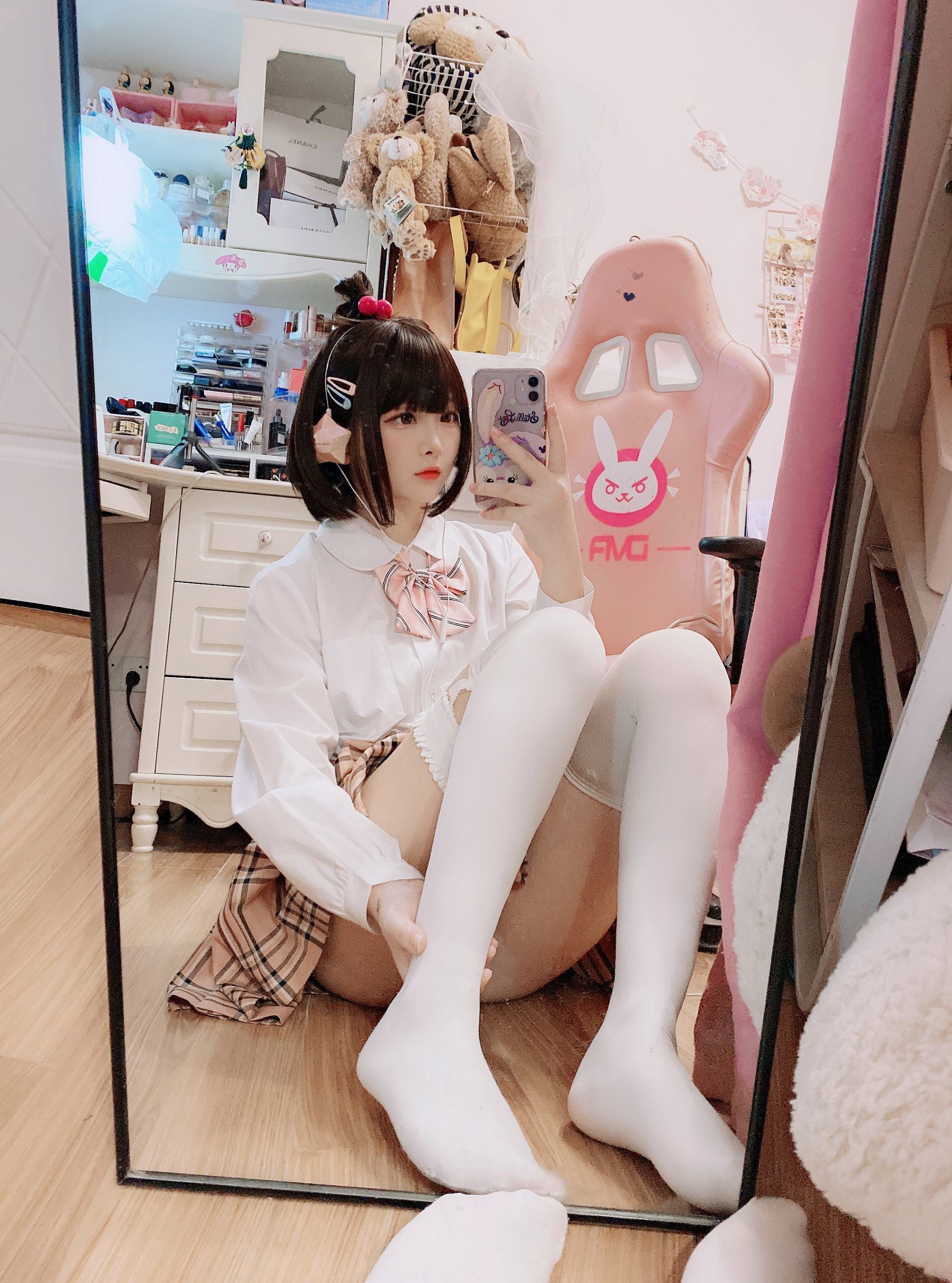 Cosplay Welfare] 2D Beauty Furukawa Kagura - White Silk JK