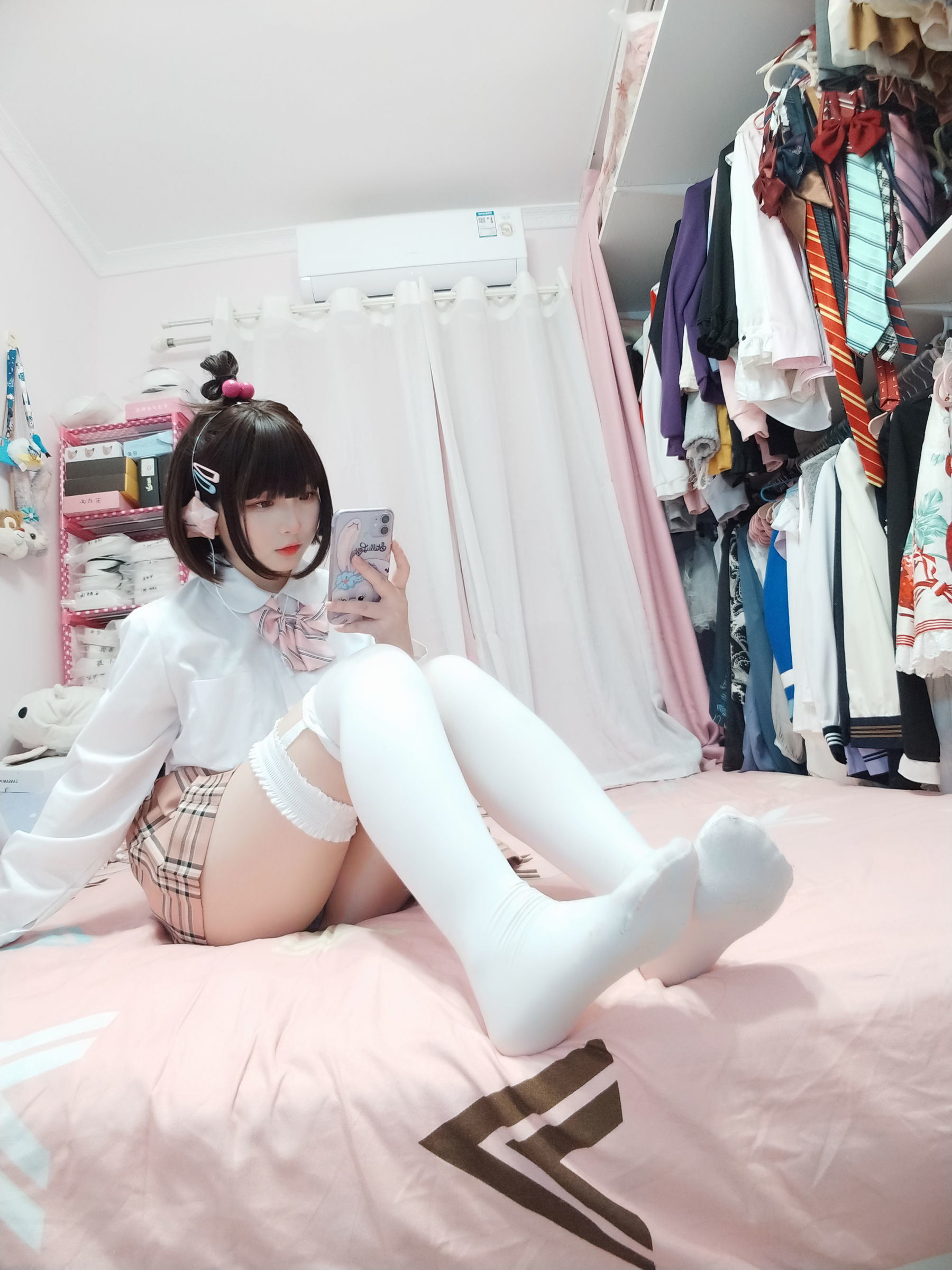 COS Phúc Lợi] Mỹ nhân 2D Furukawa Kagura - JK Trắng Tơ Trắng