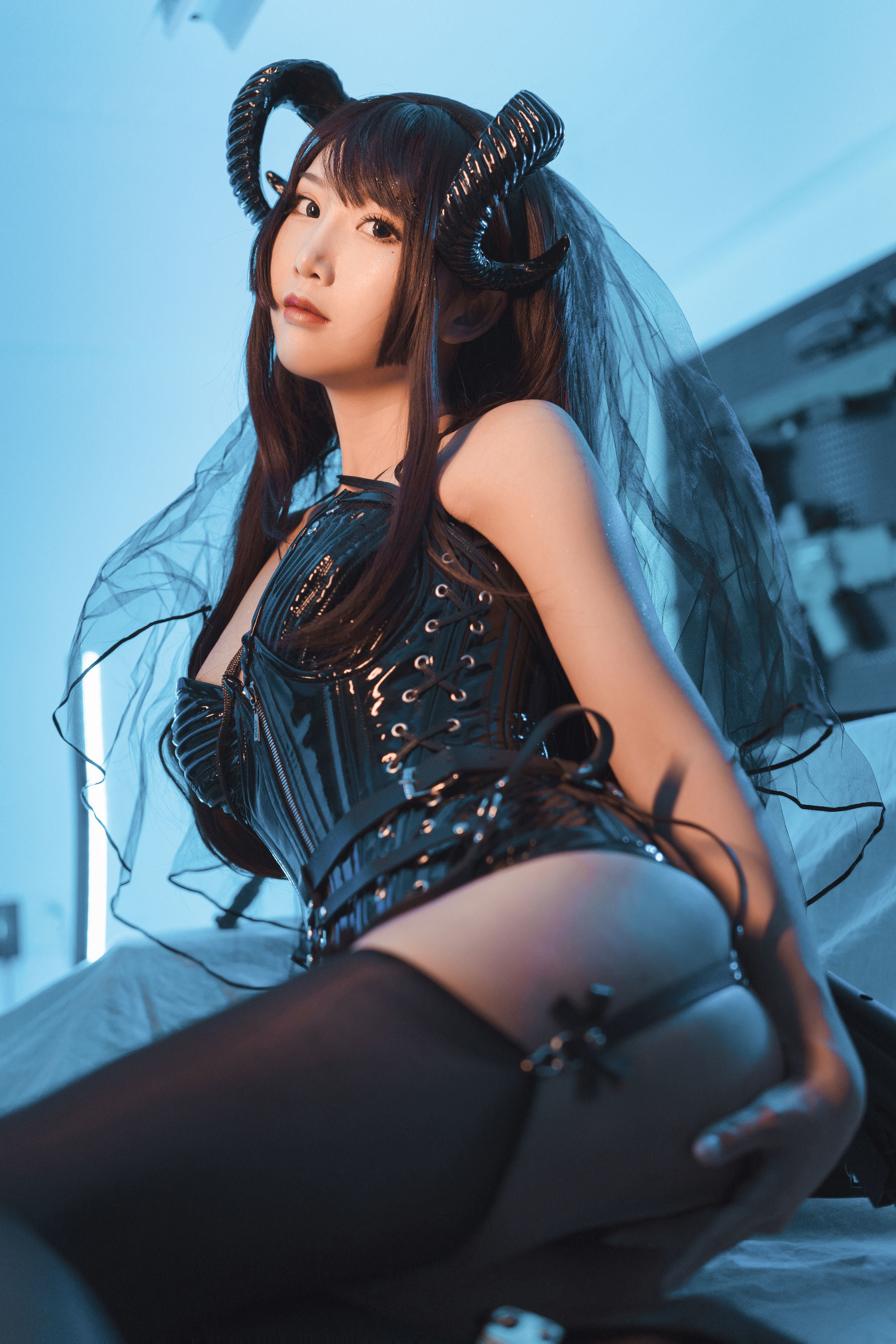 COS Phúc lợi] Coser dễ thương và phổ biến Mian Bing Xian Er - Succubus thắt lưng