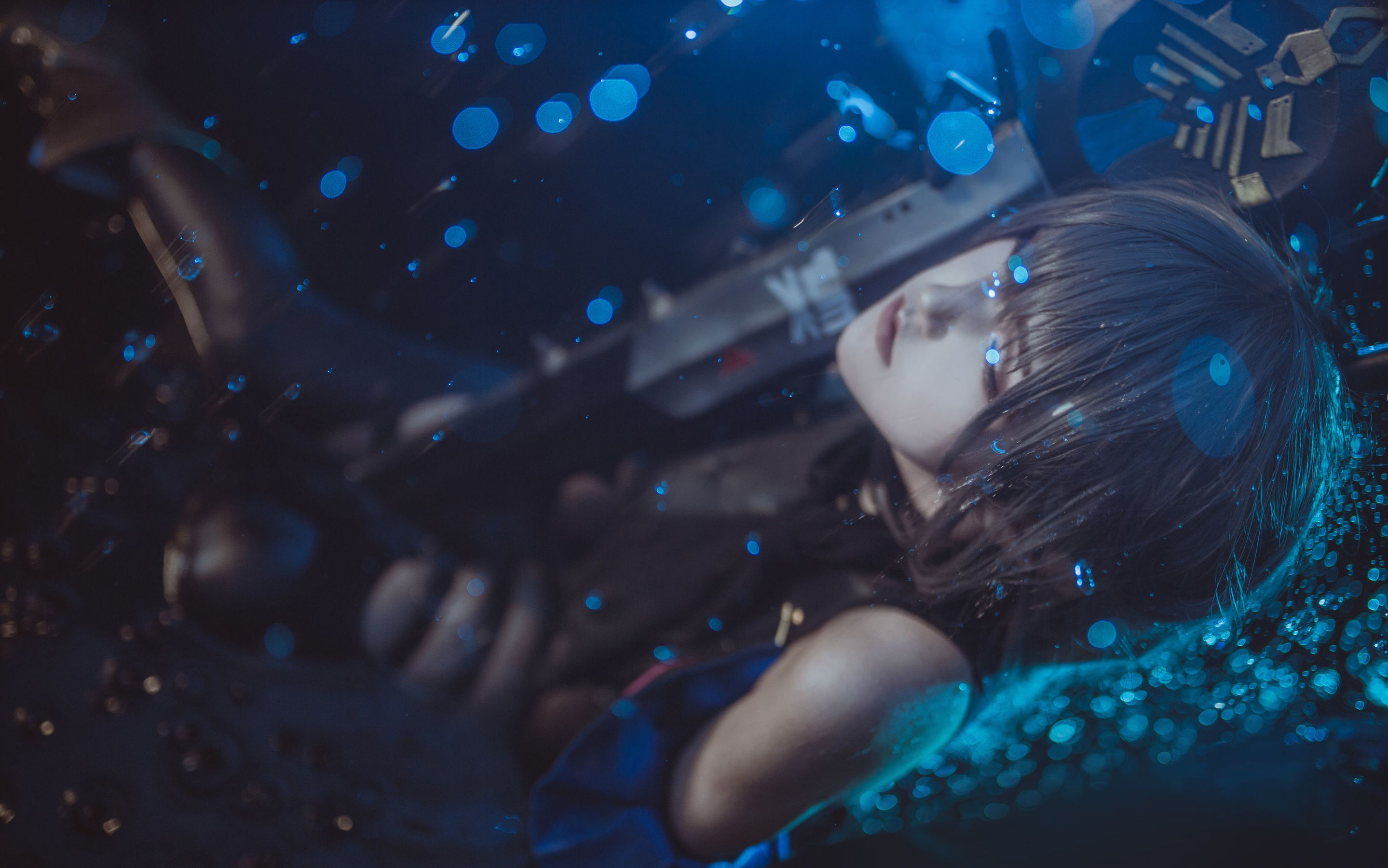 COS Welfare] Weibo Cute Girl Lan Xiao Yi KiKi - Arknights Ghost Shark