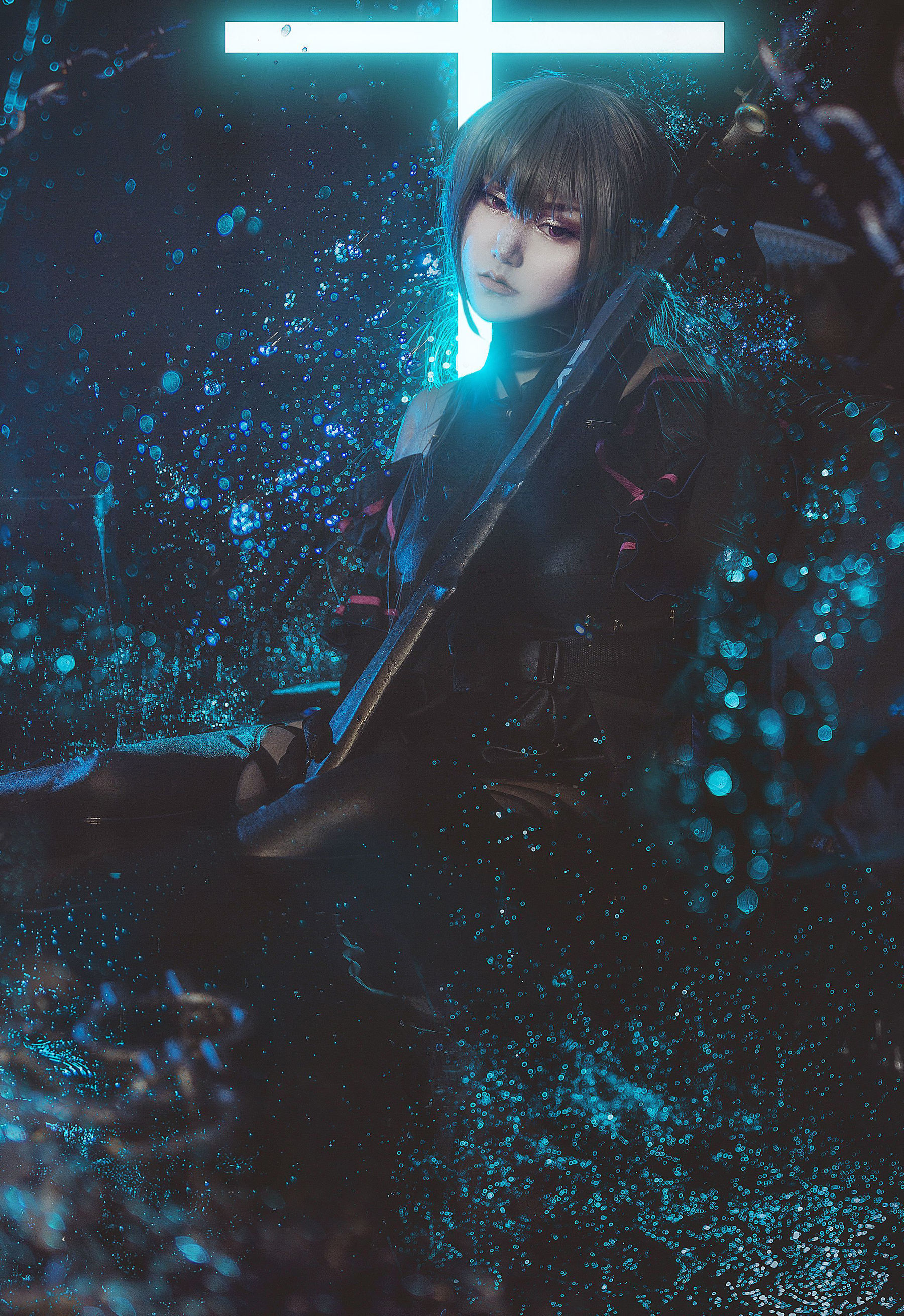COS Welfare] Weibo Cute Girl Lan Xiao Yi KiKi - Arknights Ghost Shark