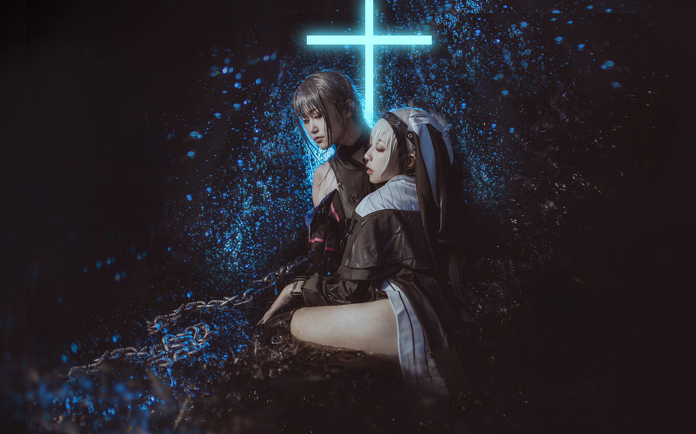 COS Welfare] Weibo Cute Girl Lan Xiao Yi KiKi - Arknights Ghost Shark