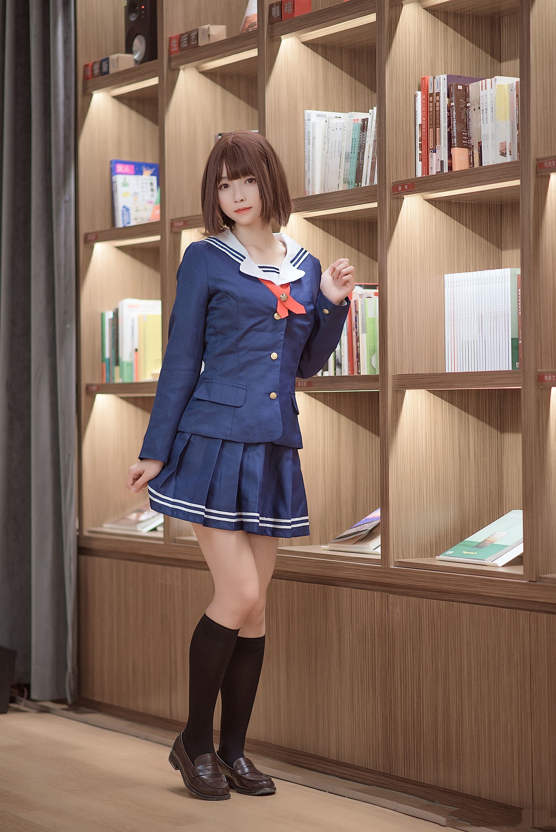 COS福利] 動漫博主大大卷卷小卷 - 加藤惠校服