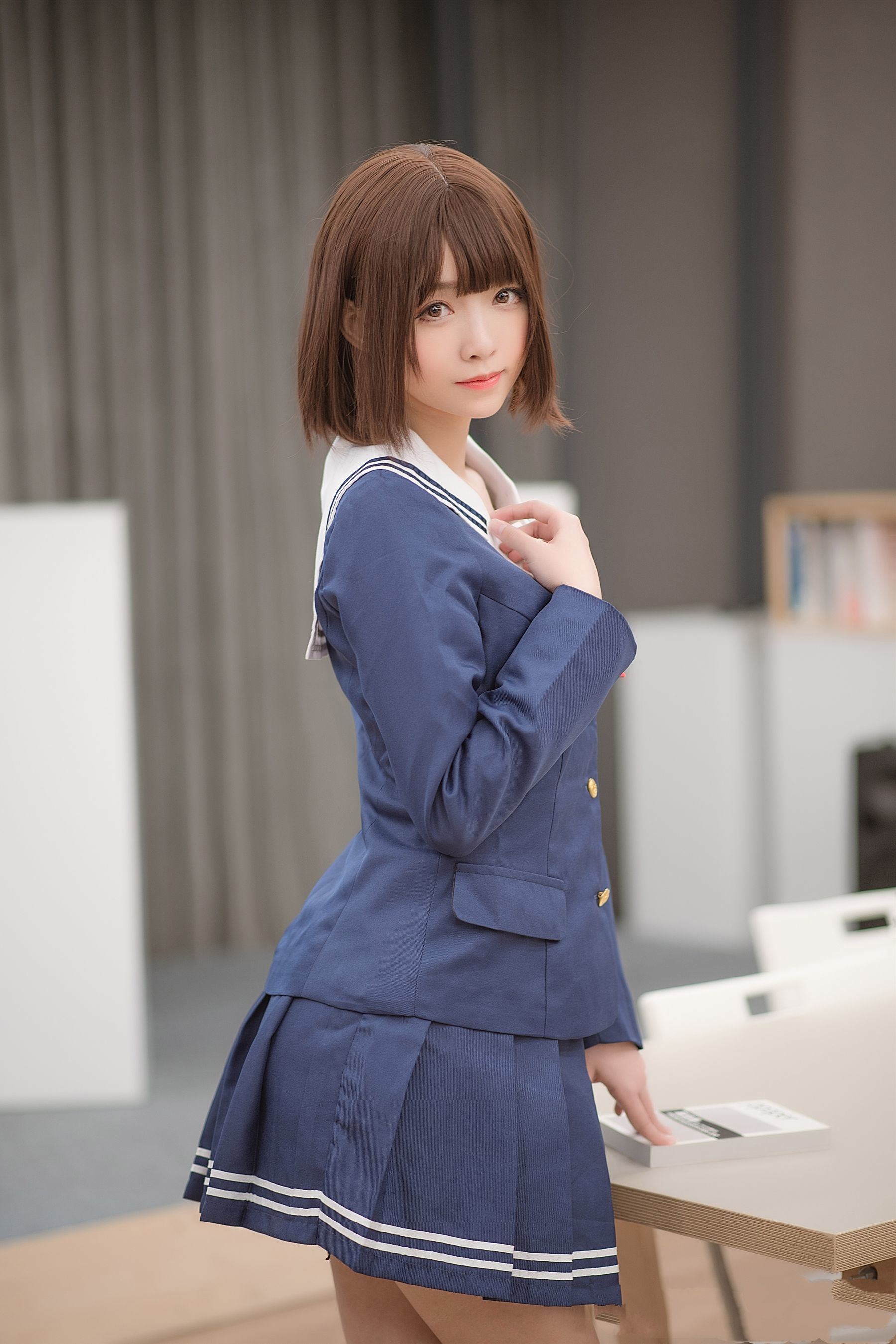 COS福利] 動漫博主大大卷卷小卷 - 加藤惠校服