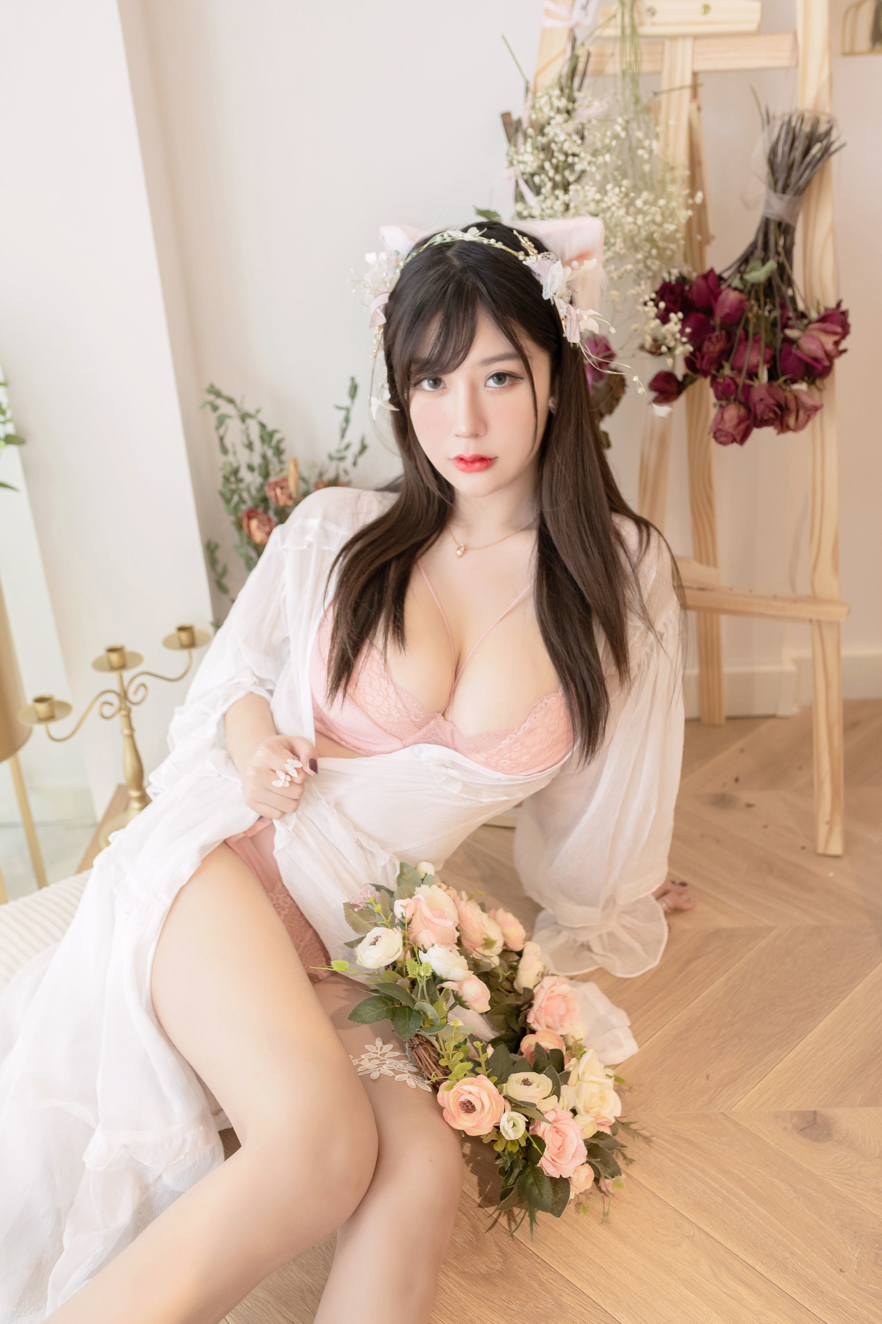 COS福利] 巨乳貓九醬櫻花 - 花之二十歲