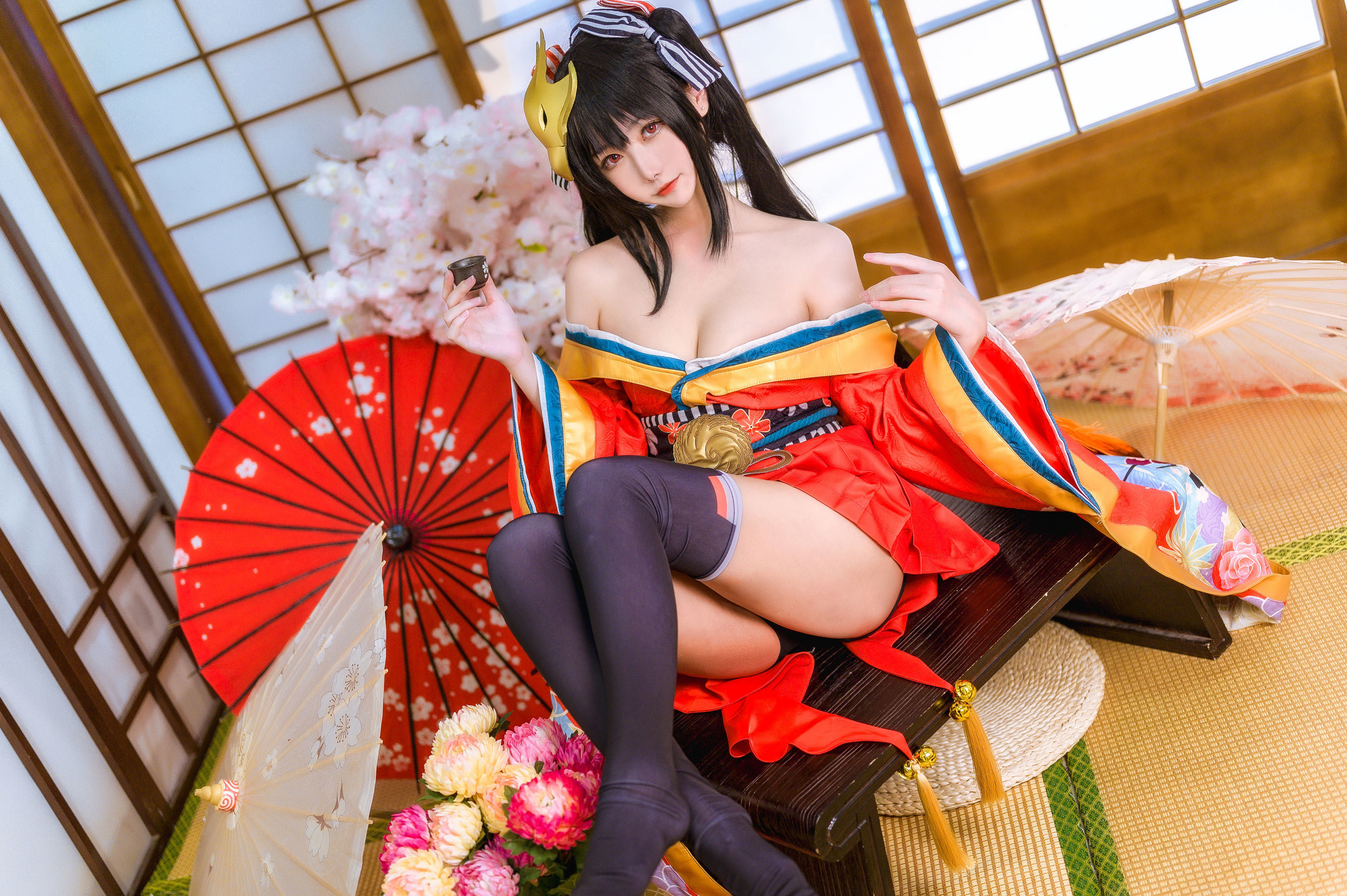 COS Welfare] Weibo Girl Momoko Aoi - Taihou's Kimono