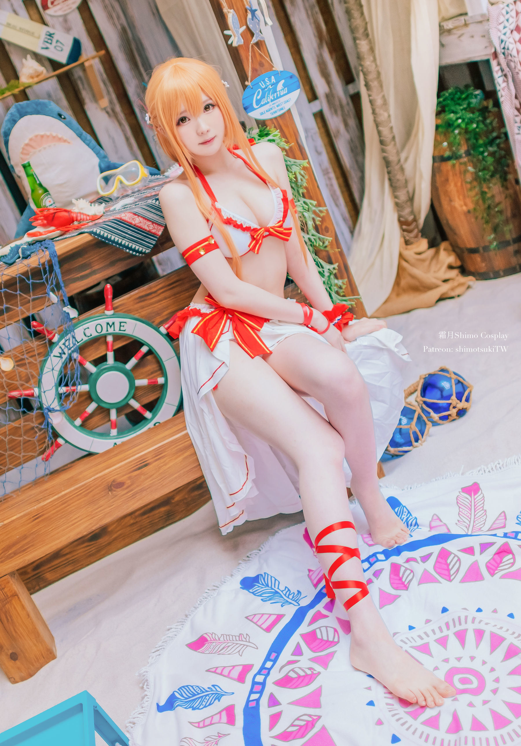 COS 福利] 微博妹紙霜月希莫 - Asuna泳裝