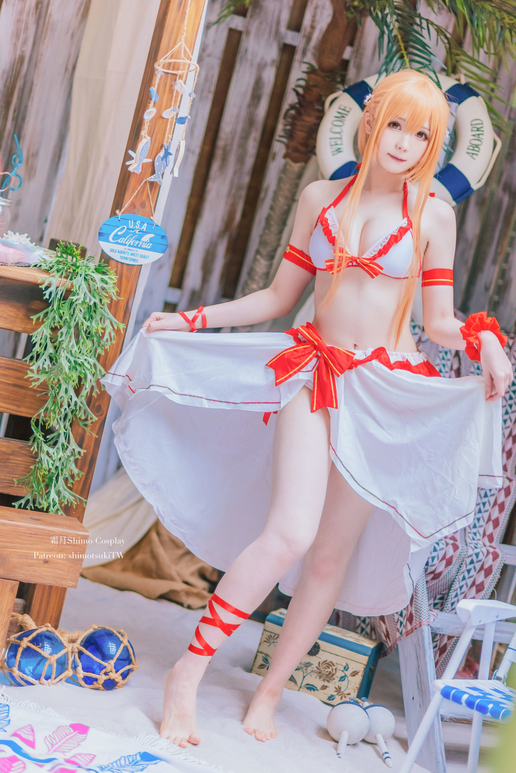 COS 福利] 微博妹紙霜月希莫 - Asuna泳裝