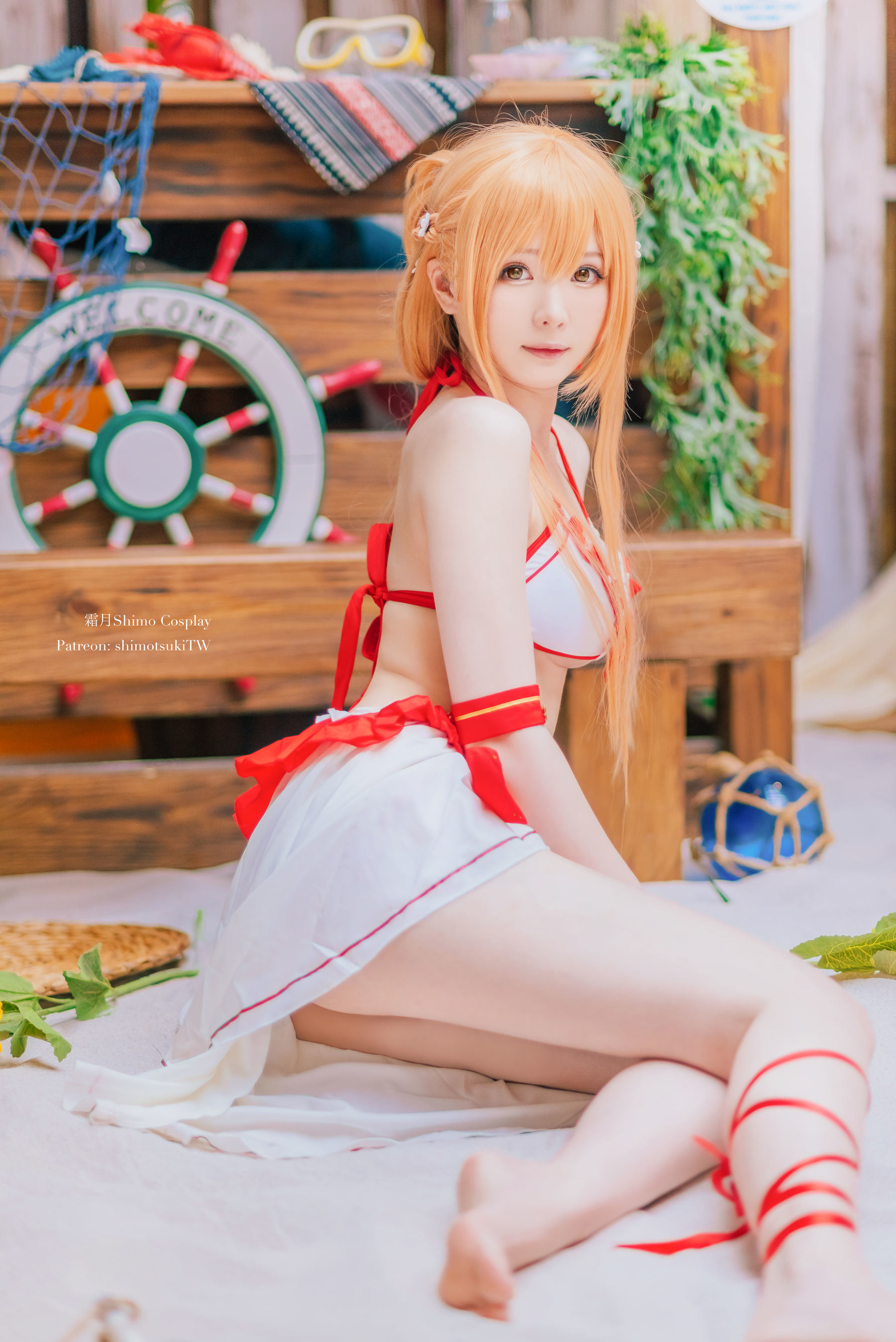 COS 福利] 微博妹紙霜月希莫 - Asuna泳裝