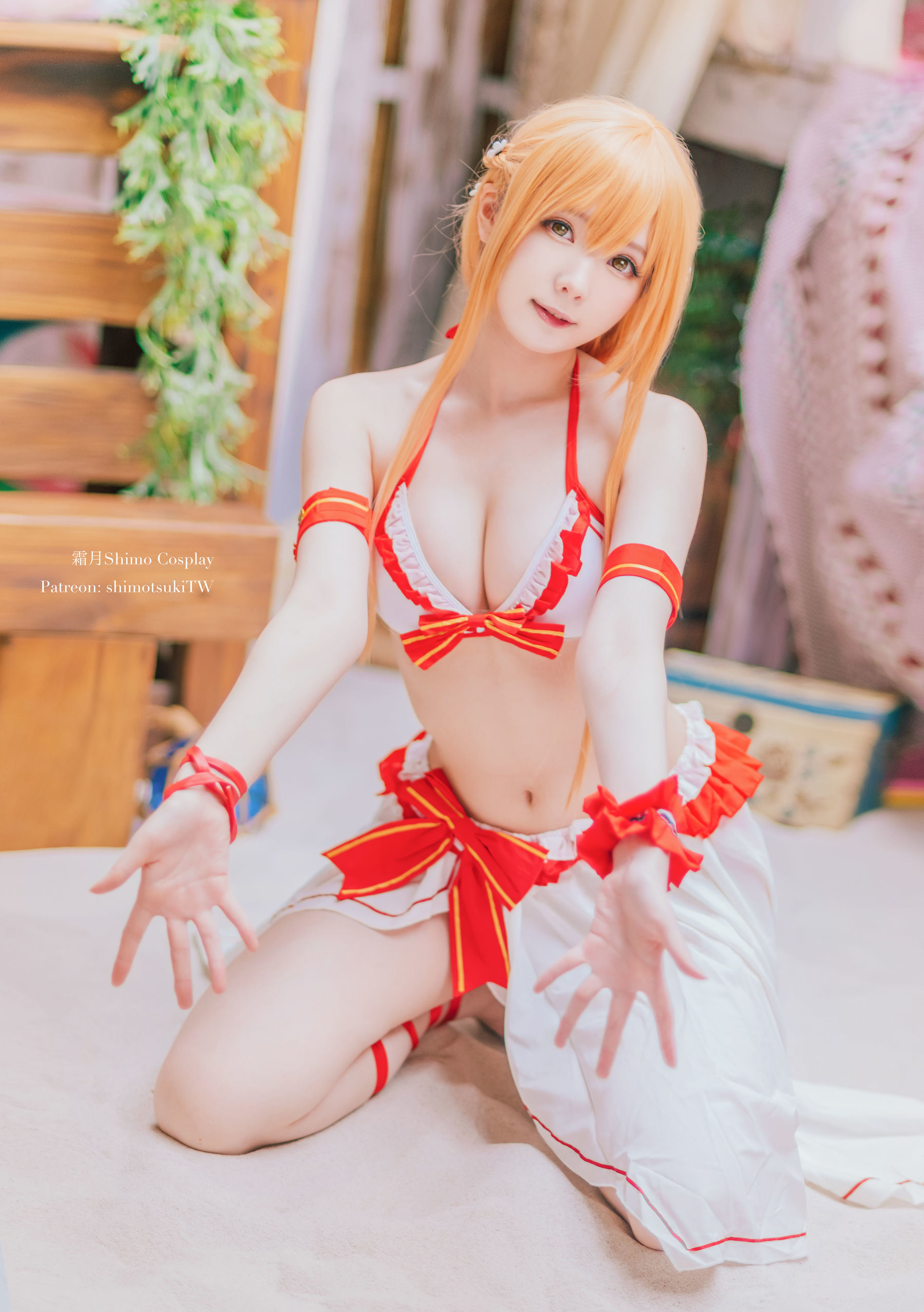 COS 福利] 微博妹紙霜月希莫 - Asuna泳裝