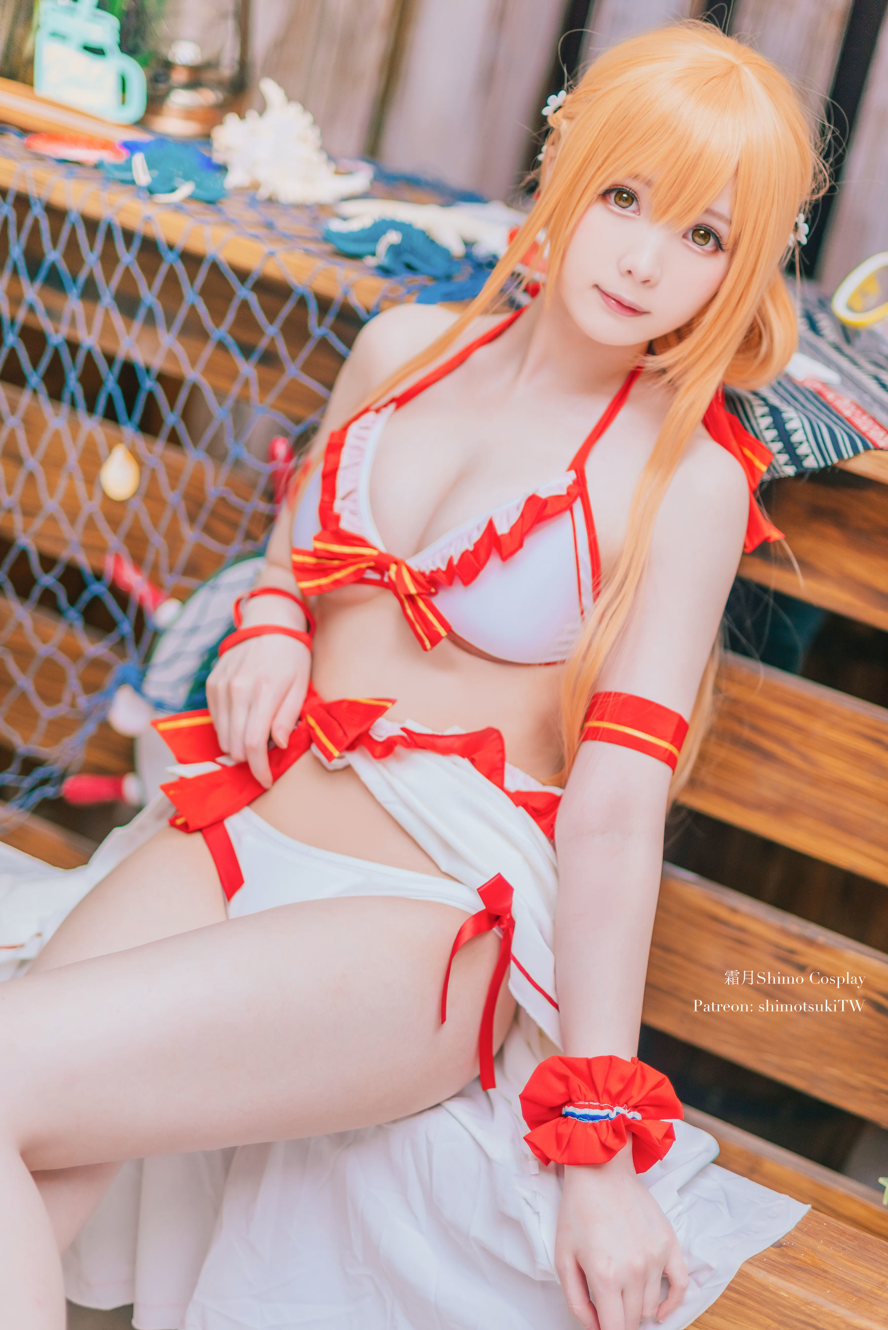 COS 福利] 微博妹紙霜月希莫 - Asuna泳裝