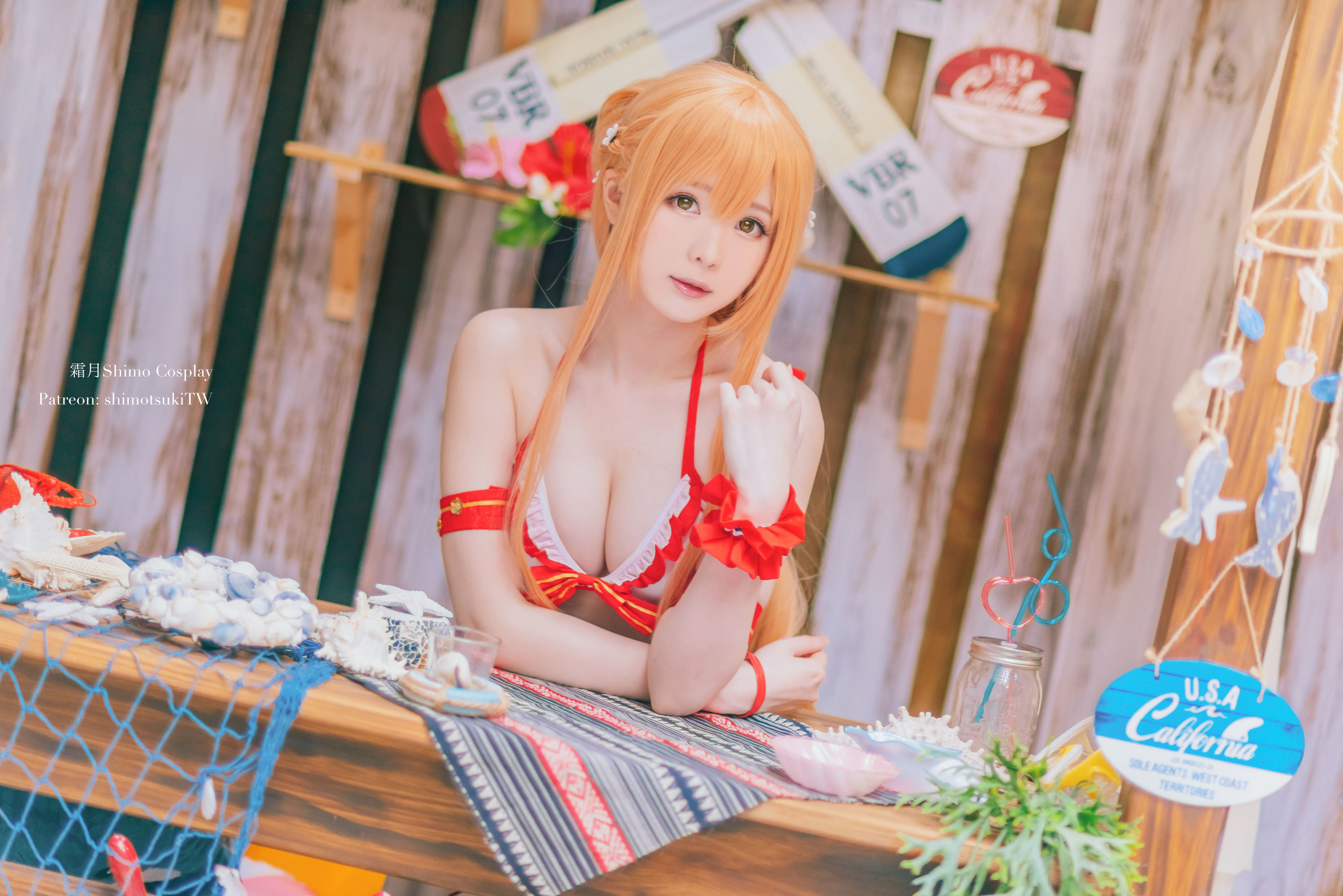 COS 福利] 微博妹紙霜月希莫 - Asuna泳裝