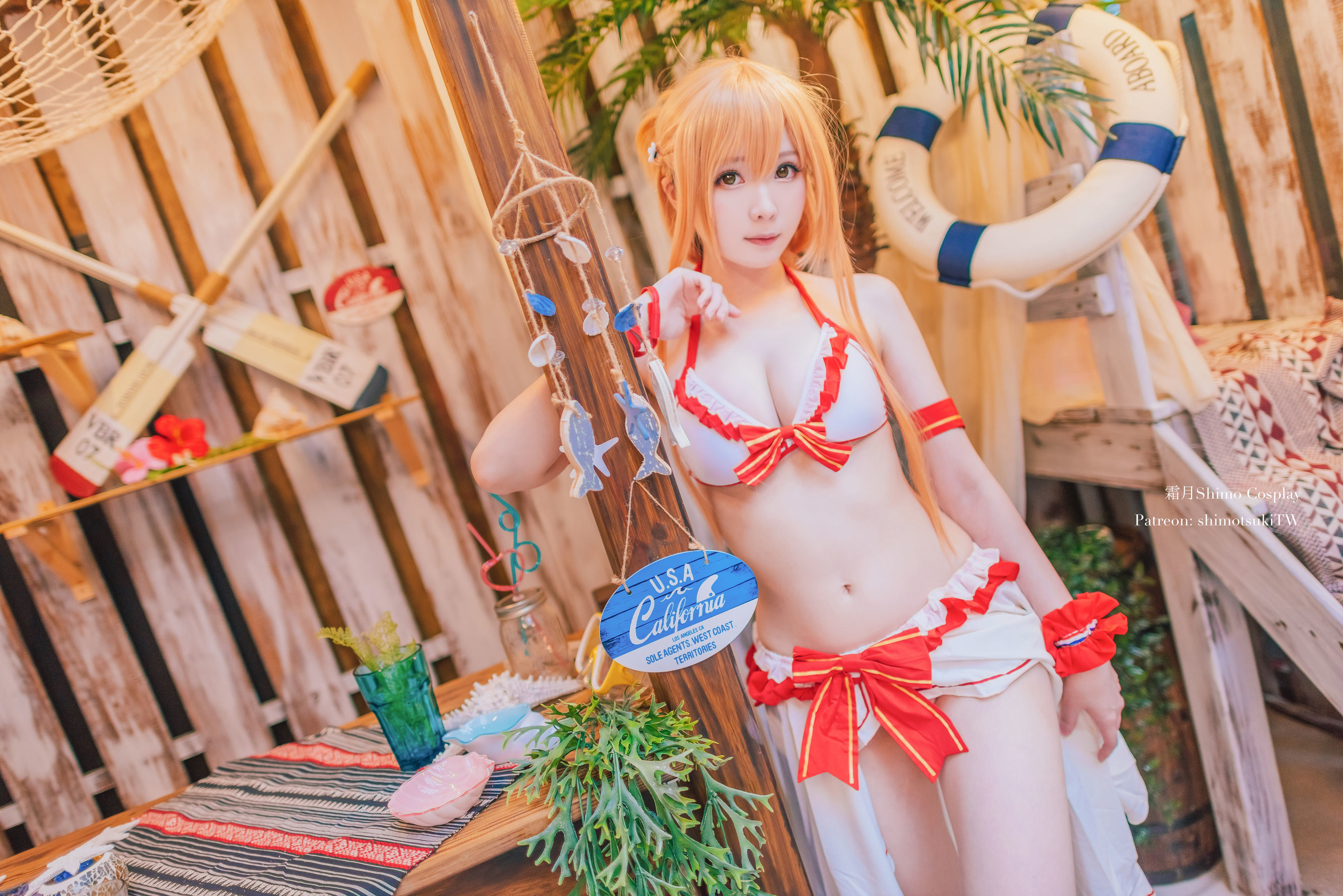 COS 福利] 微博妹紙霜月希莫 - Asuna泳裝