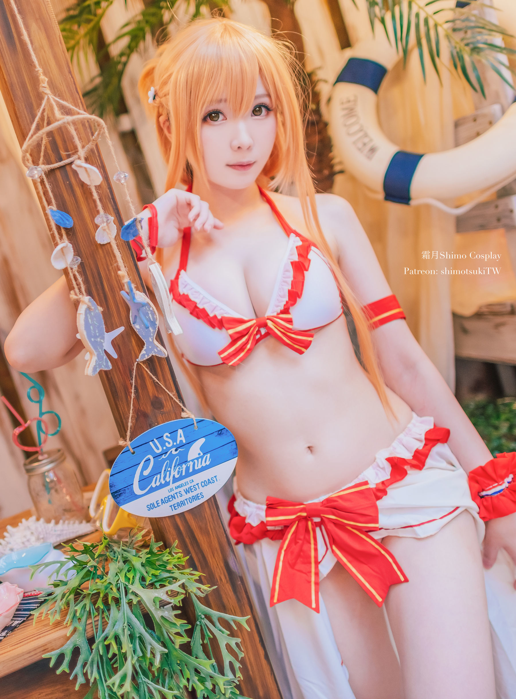 COS 福利] 微博妹紙霜月希莫 - Asuna泳裝