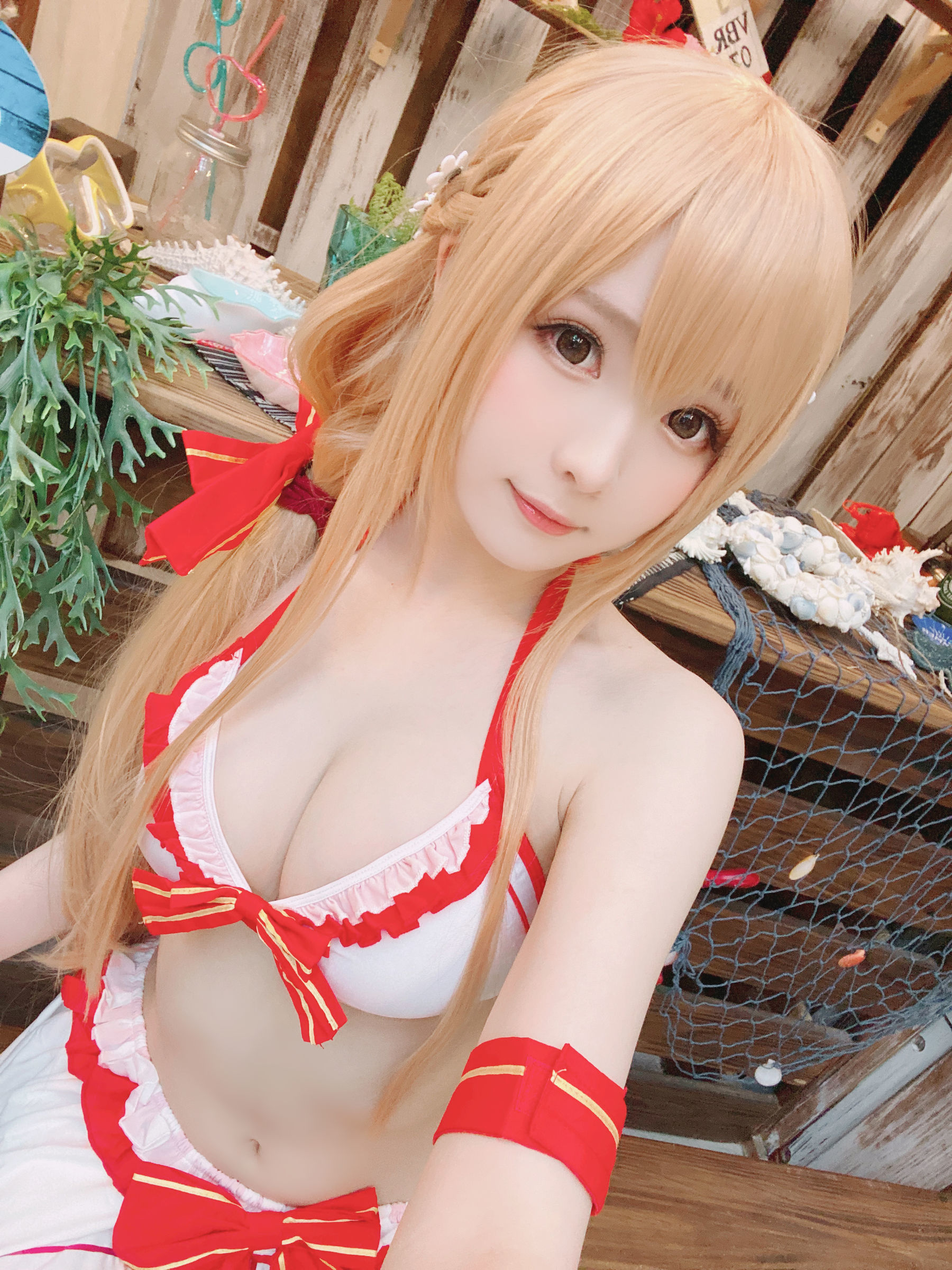 COS 福利] 微博妹紙霜月希莫 - Asuna泳裝