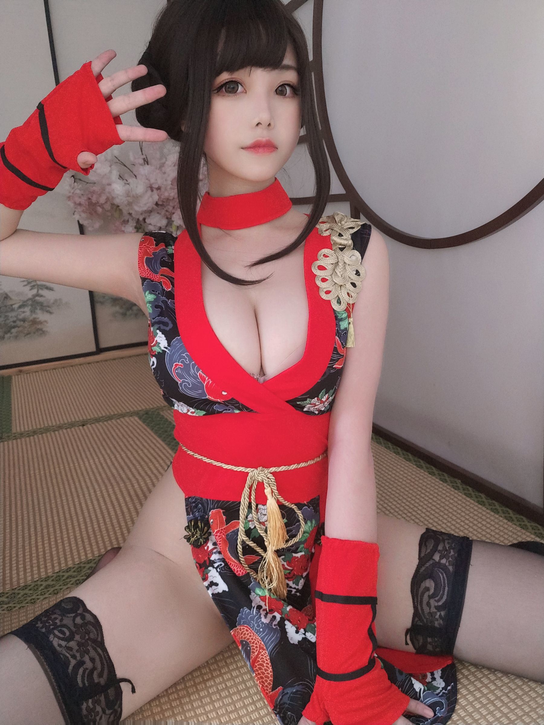 COS福利] 萌系小姐姐蜜汁貓裘 - 紅武士
