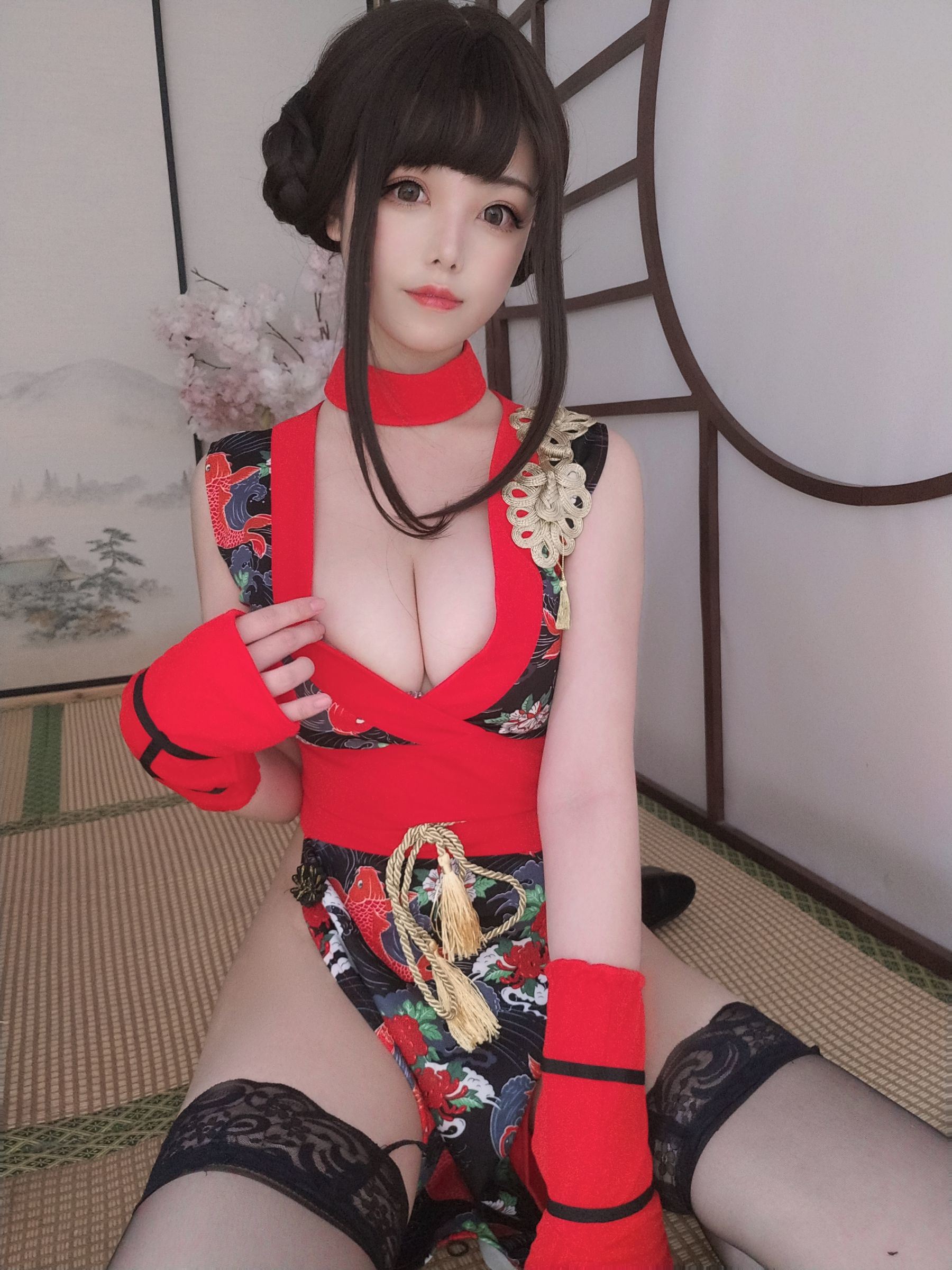 COS福利] 萌系小姐姐蜜汁貓裘 - 紅武士