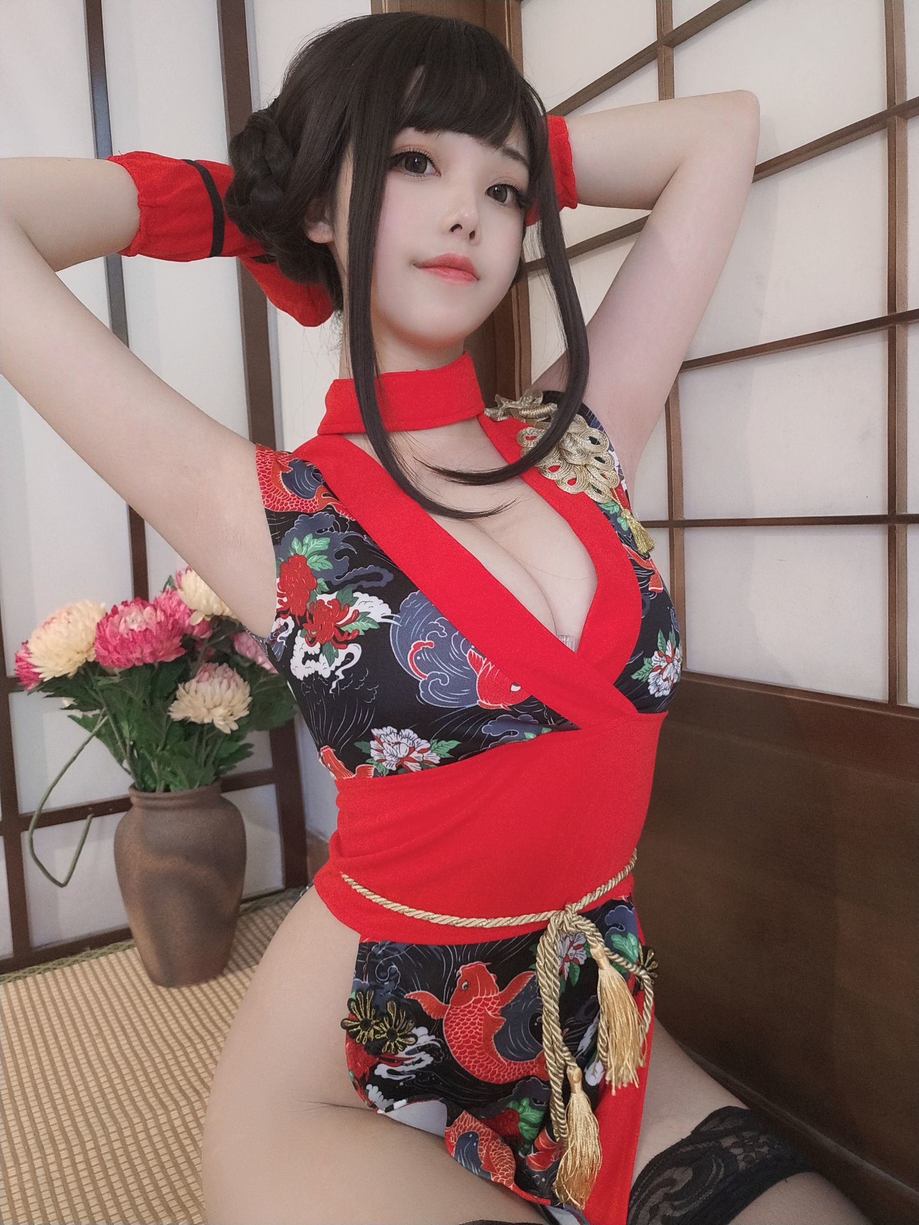 COS福利] 萌系小姐姐蜜汁貓裘 - 紅武士