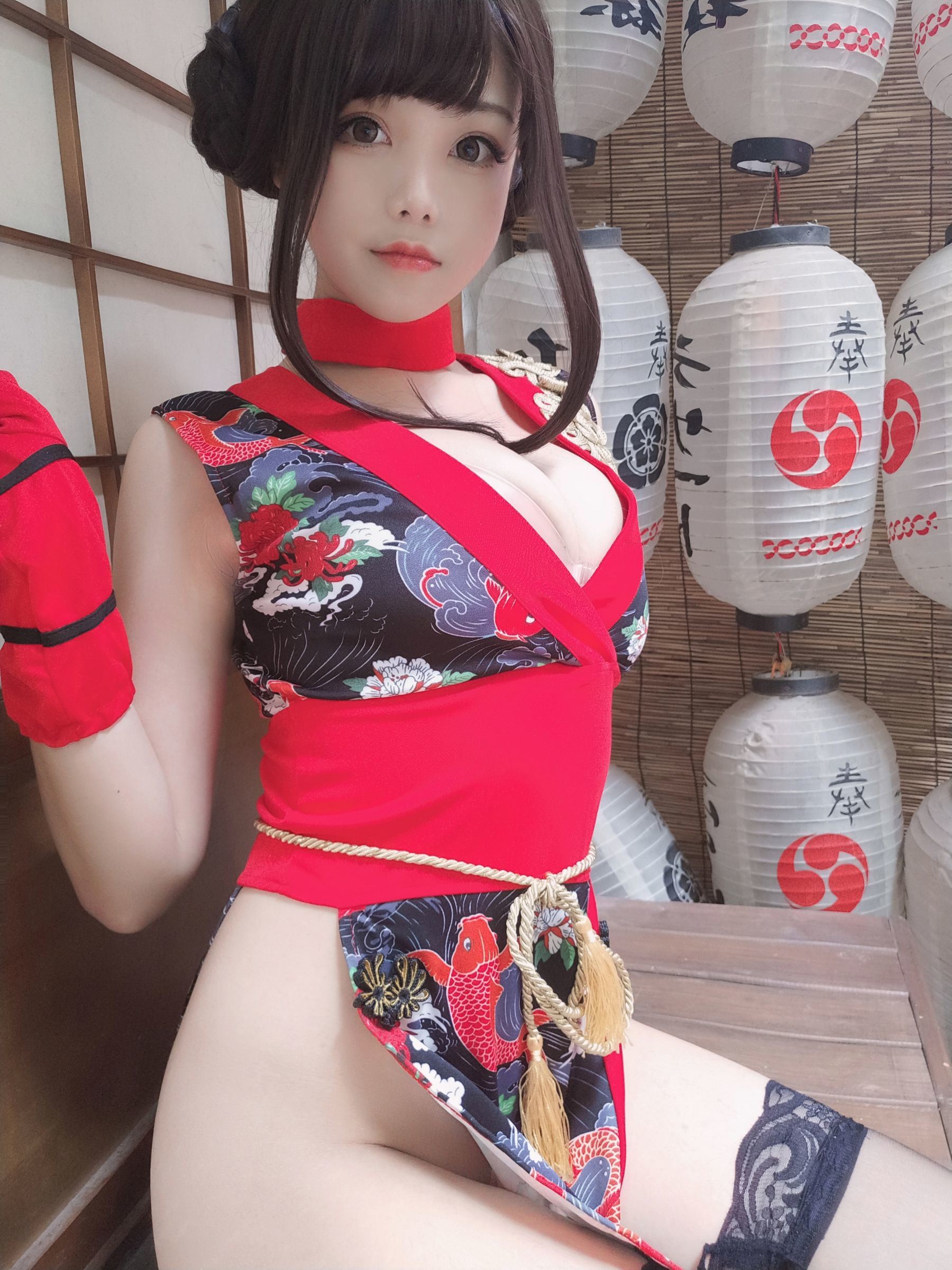 [COS福利] 萌系小姐姐蜜汁猫裘 - 红武士
