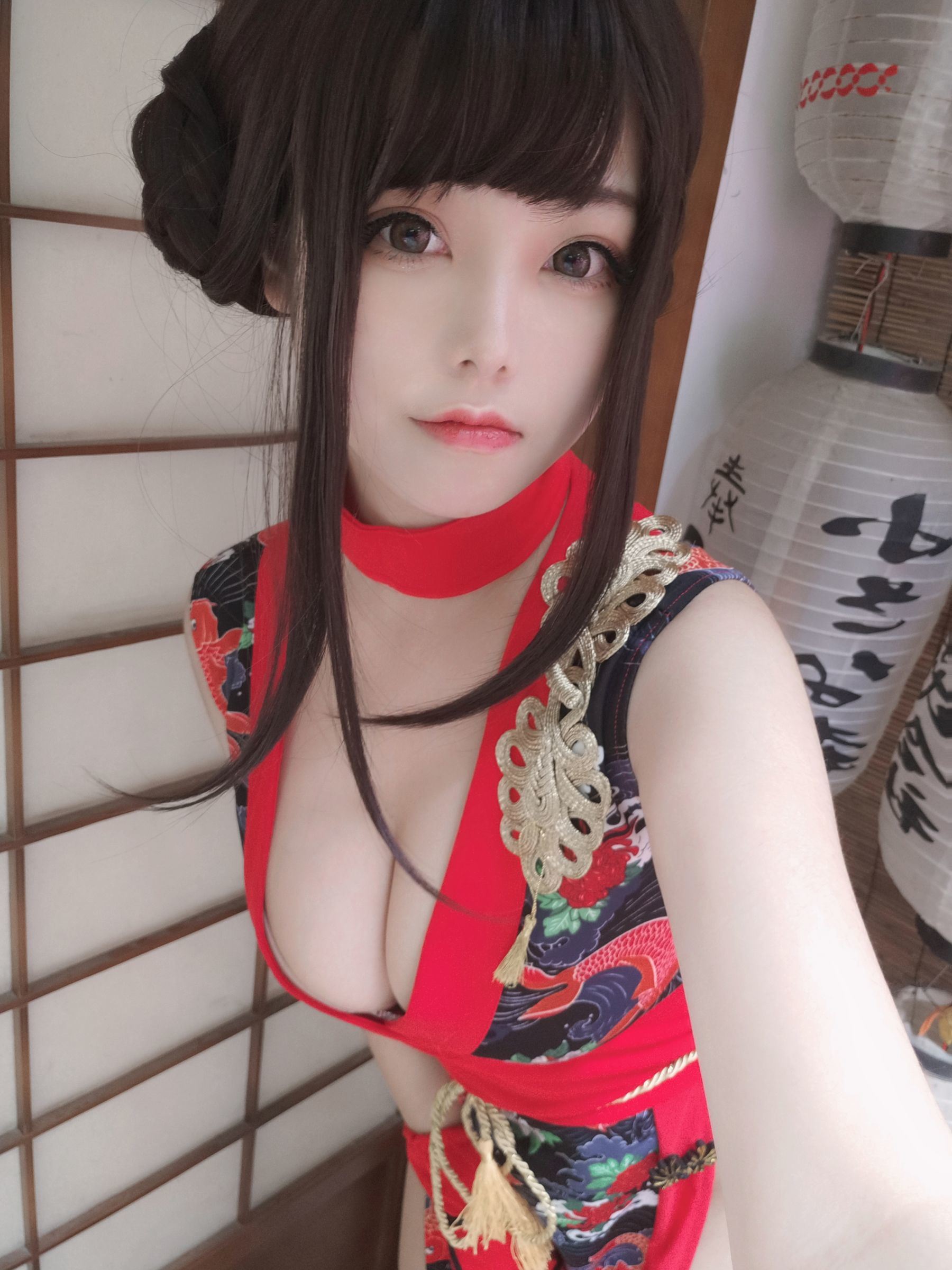 [COS福利] 萌系小姐姐蜜汁猫裘 - 红武士