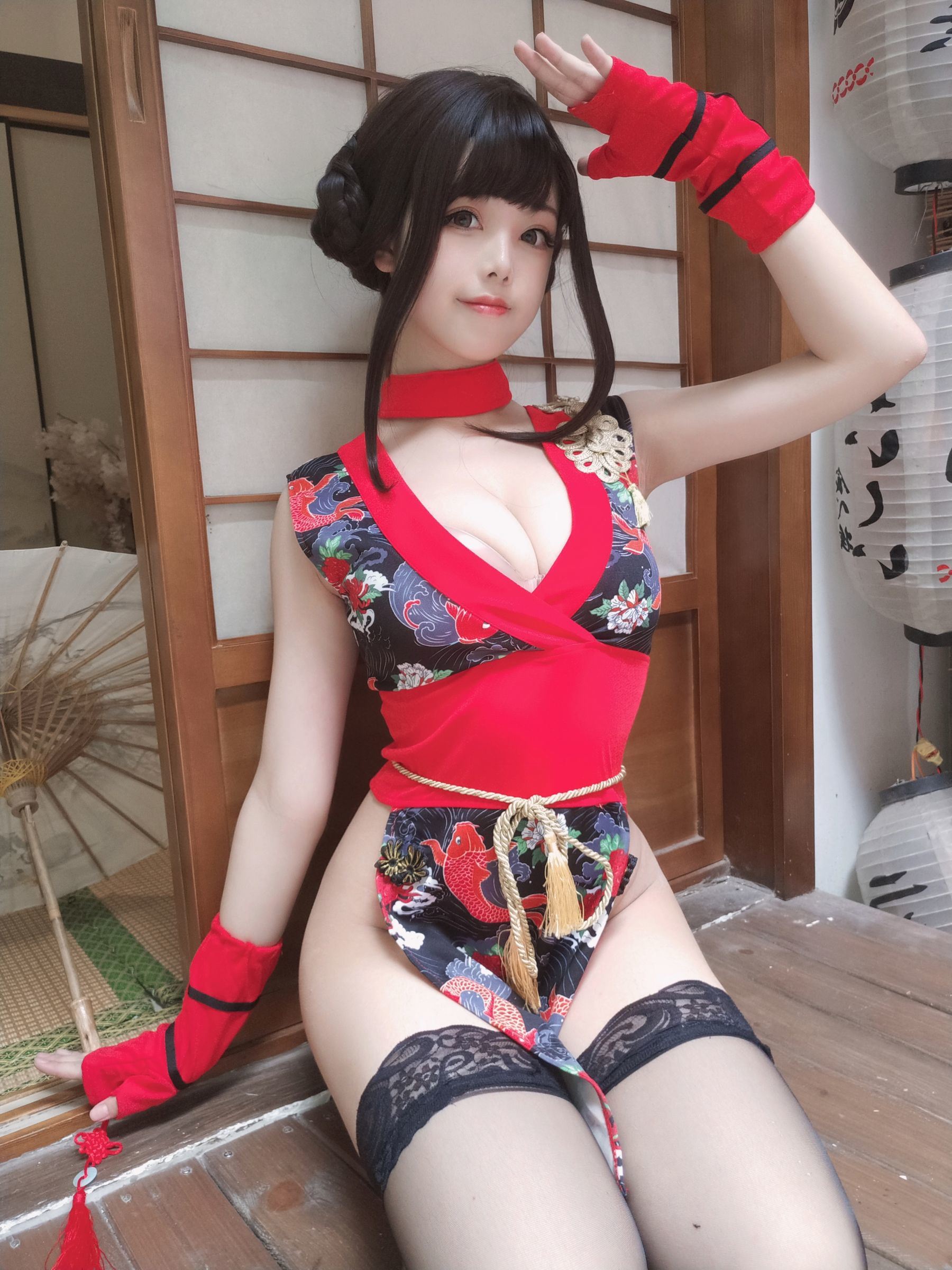 COS Welfare] Moe-style Miss Honey Cat Qiu - Red Warrior