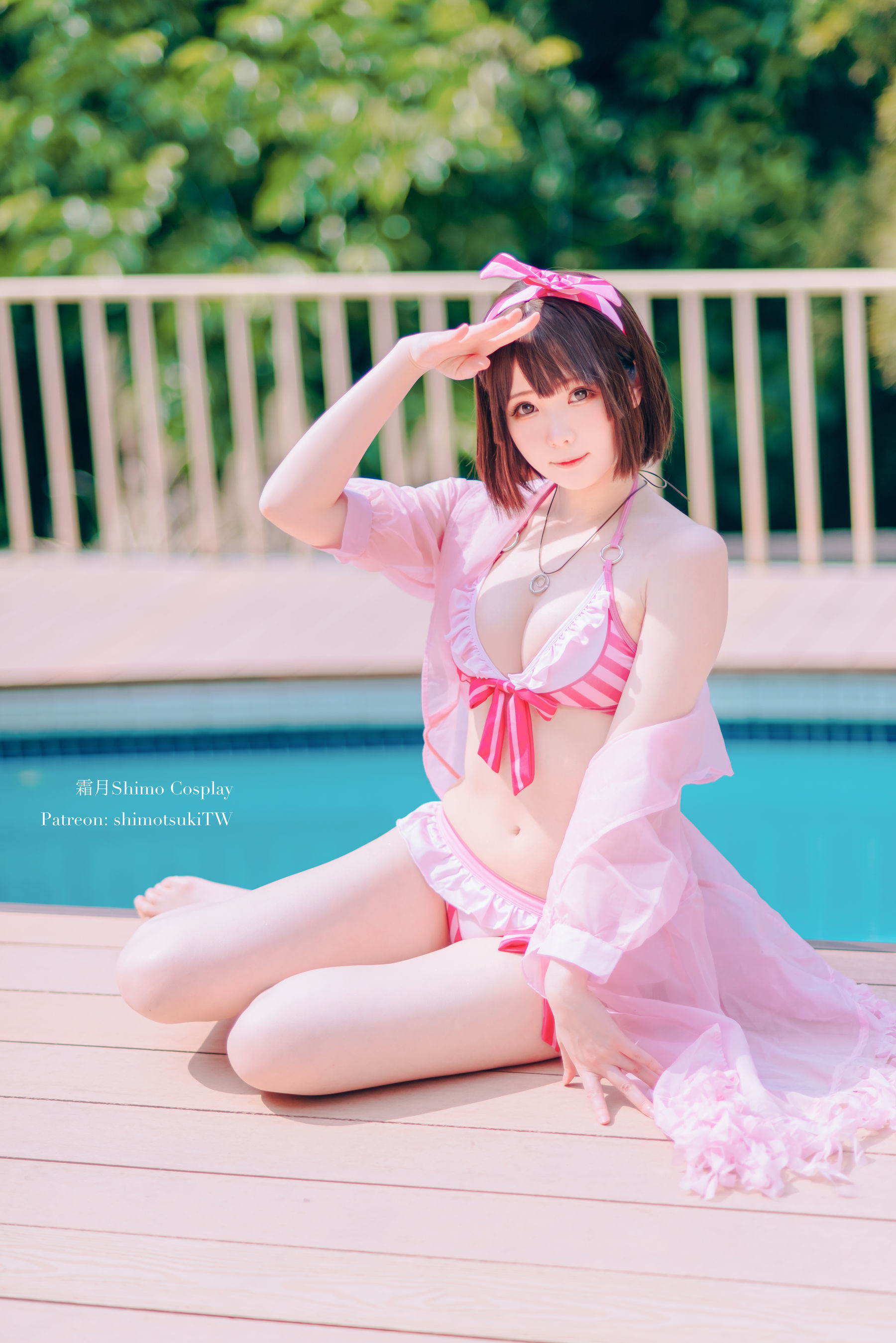 COS Welfare] Weibo girl Shimo - Kato Megumi Swimsuit