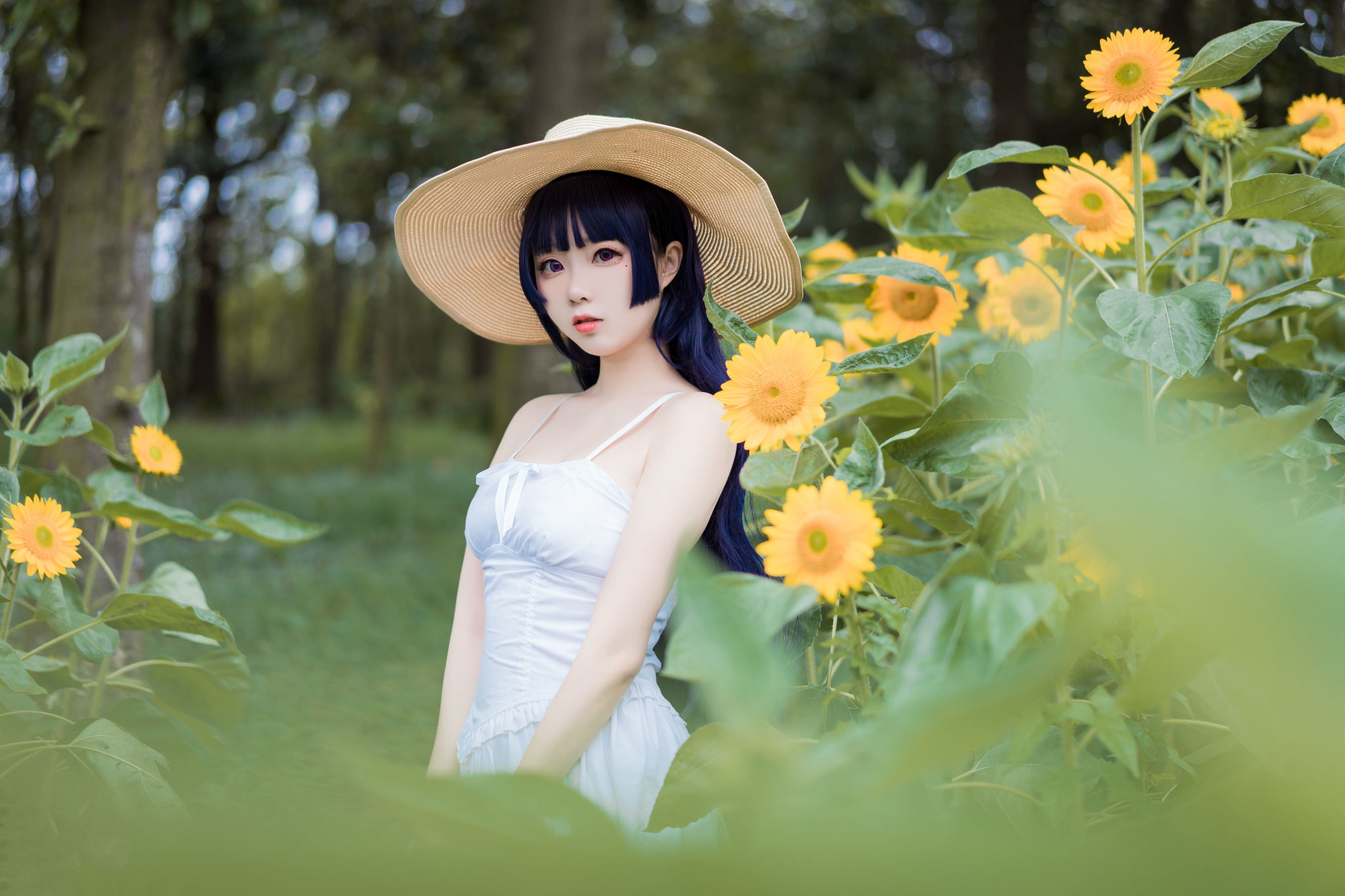 Meow Sugar Film] Vol. 414 Garden White Skirt
