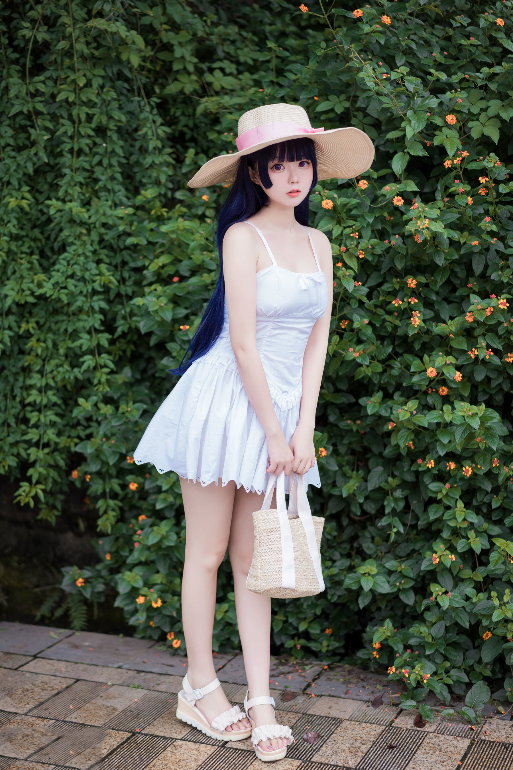 Meow Sugar Film] Vol. 414 Garden White Skirt