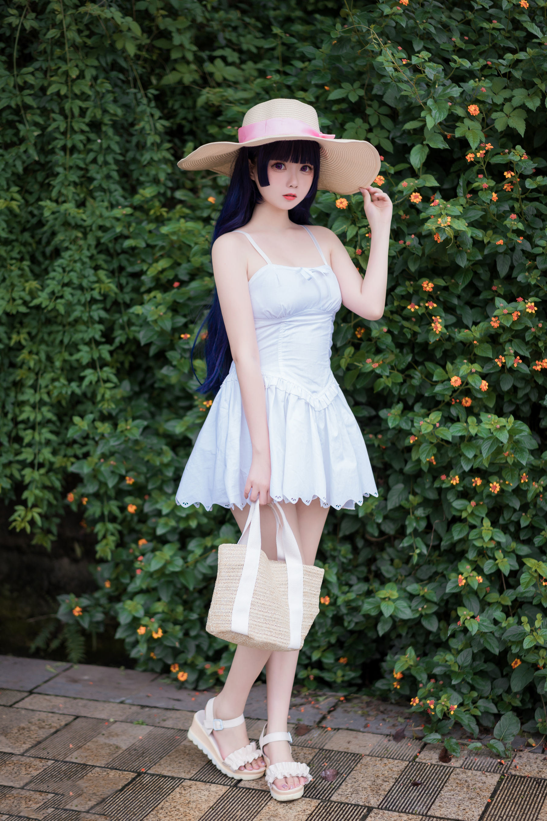 Meow Sugar Film] Vol. 414 Garden White Skirt