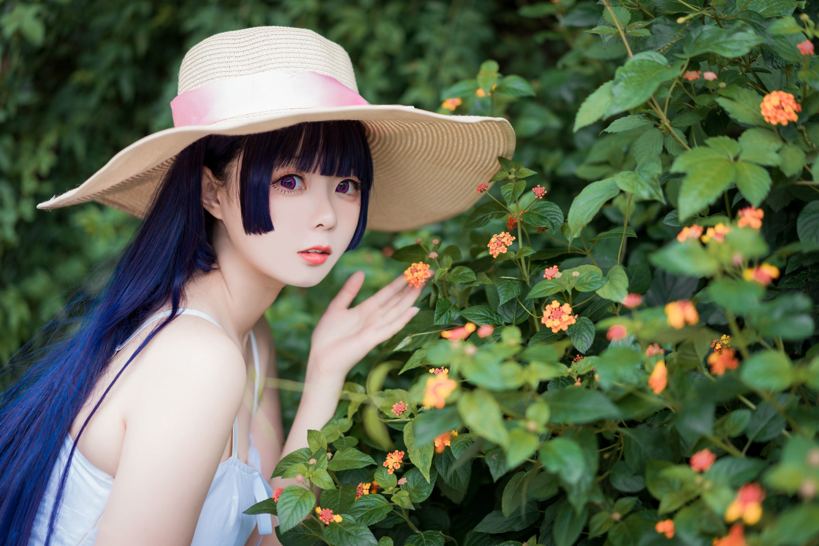 Meow Sugar Film] Vol. 414 Garden White Skirt